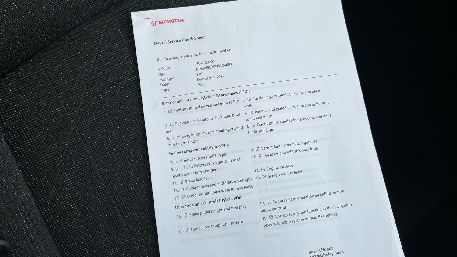 Used Honda HR-V 2022 for sale - 77965670: Photo 30