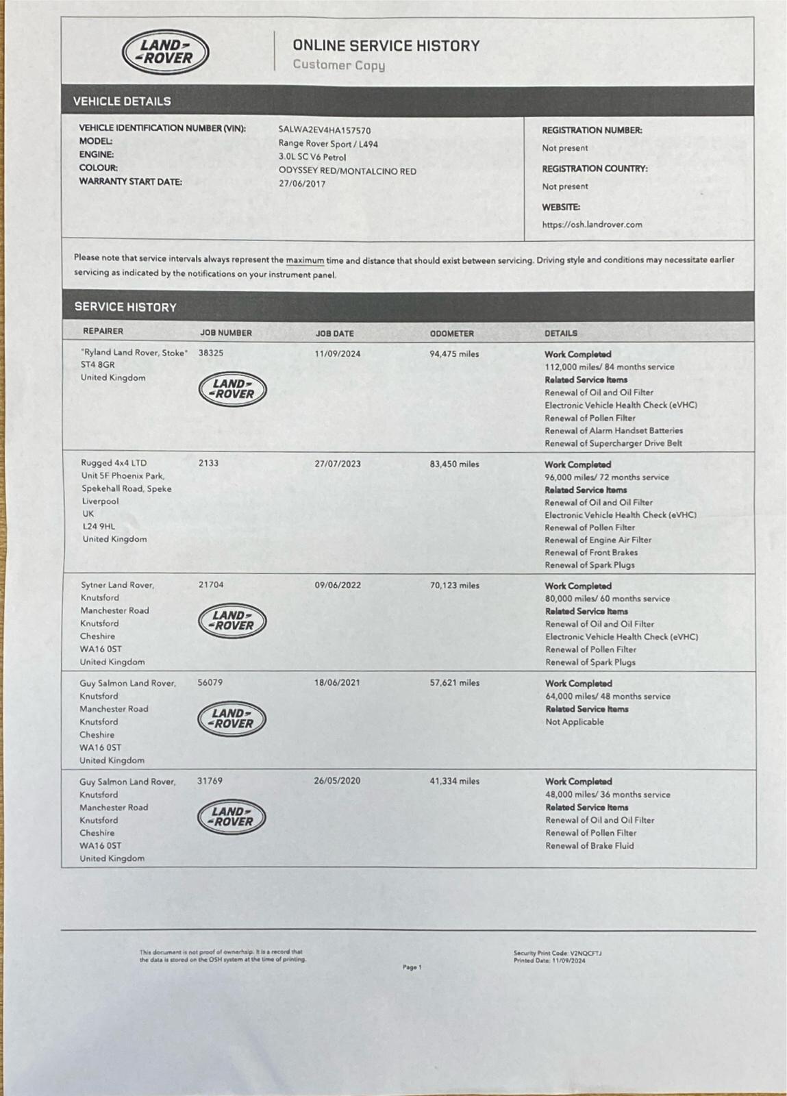Used Land Rover Range Rover Sport 2017 for sale - 76584117: Photo 2