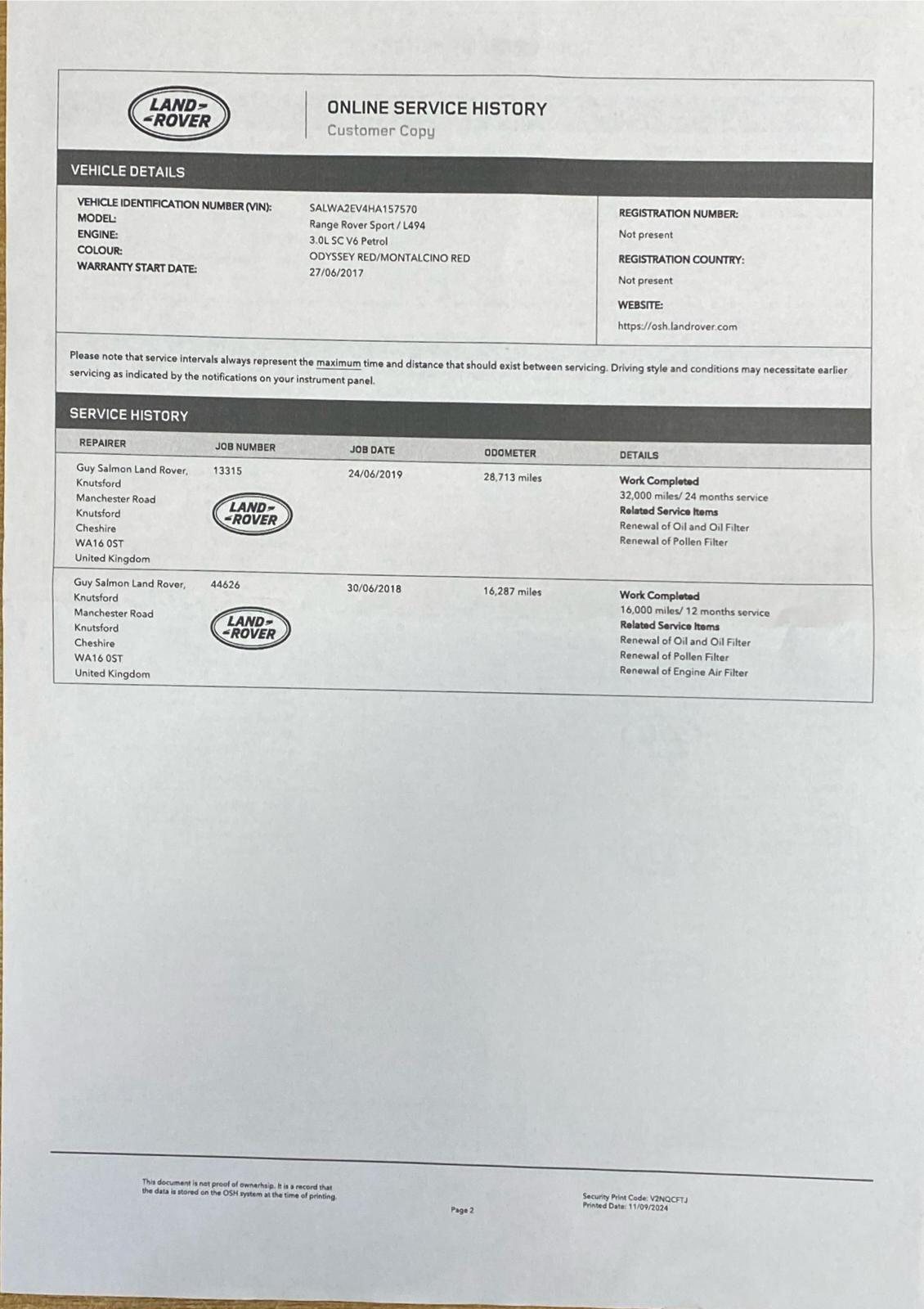 Used Land Rover Range Rover Sport 2017 for sale - 76584117: Photo 3
