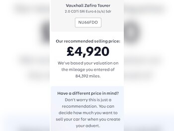 Used Vauxhall Zafira 2016 for sale - 77053551: Photo