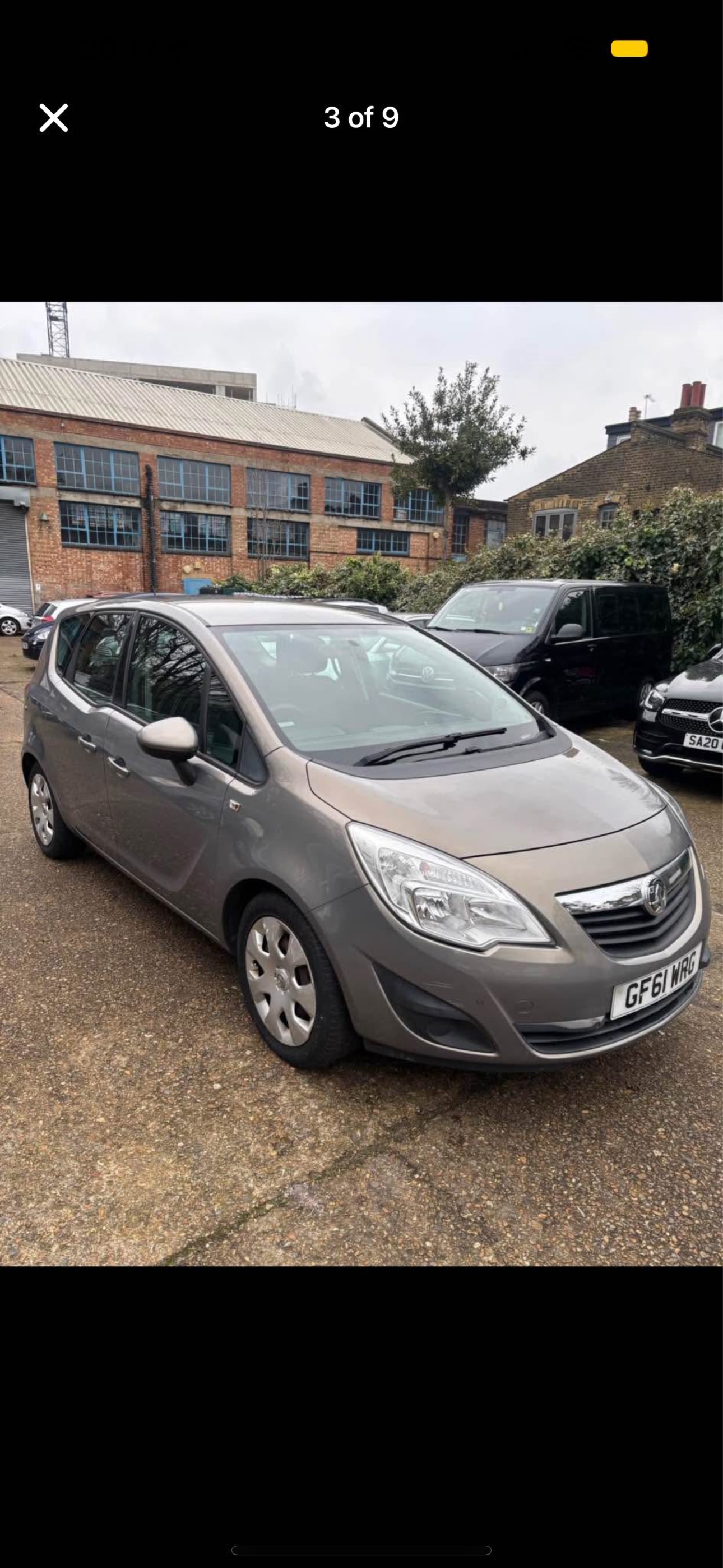 Used Vauxhall Meriva 2011 for sale - 76941727: Photo 2