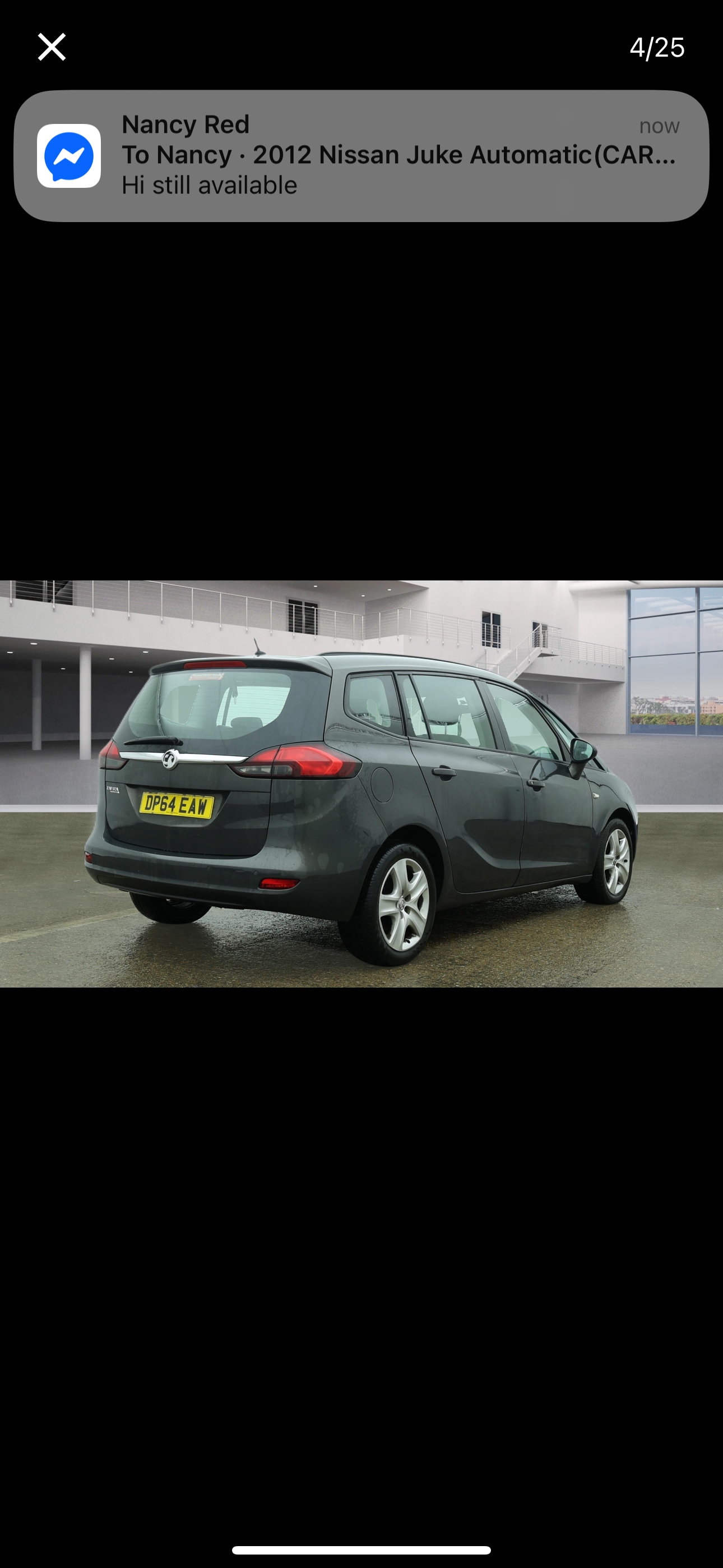 Used Vauxhall Zafira 2015 for sale - 77584769: Photo 3