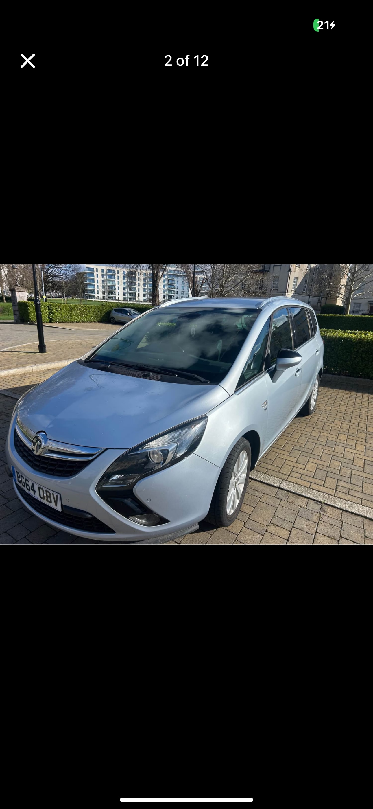 Used Vauxhall Zafira 2014 for sale - 77979650: Photo 2