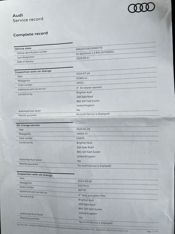 Used Audi A1 2020 for sale - 72998228: Photo 20