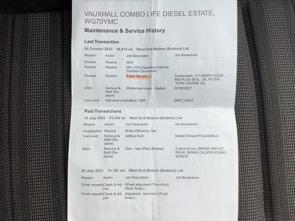 Used Vauxhall Combo Life 2020 for sale - 77981534: Photo 21