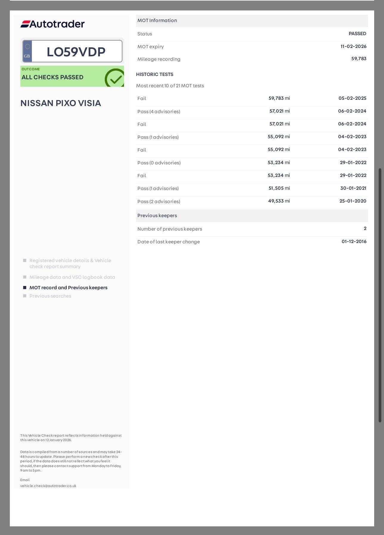 Used Nissan Pixo 2010 for sale - 77497071: Photo 10