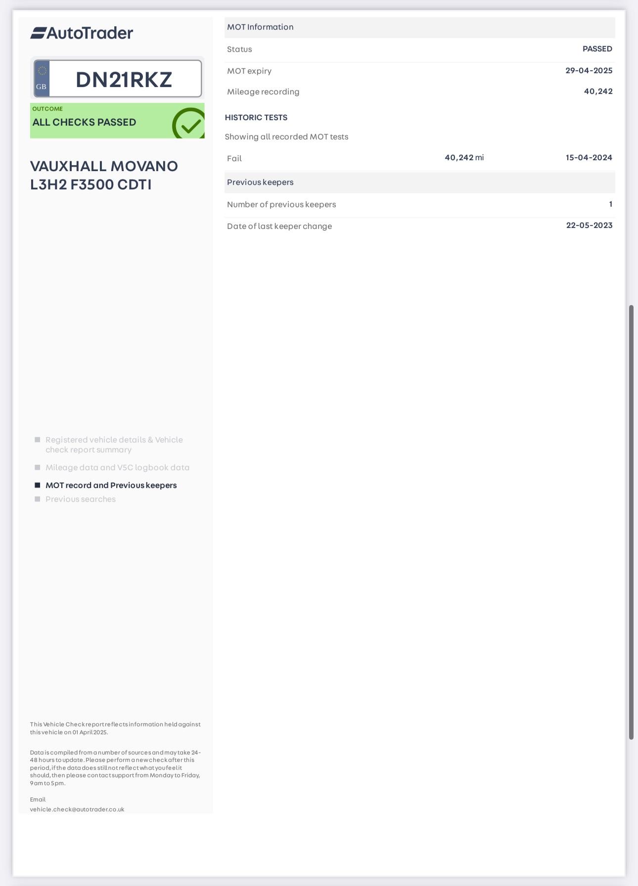 Used Vauxhall Movano 2021 for sale - 76992266: Photo 14