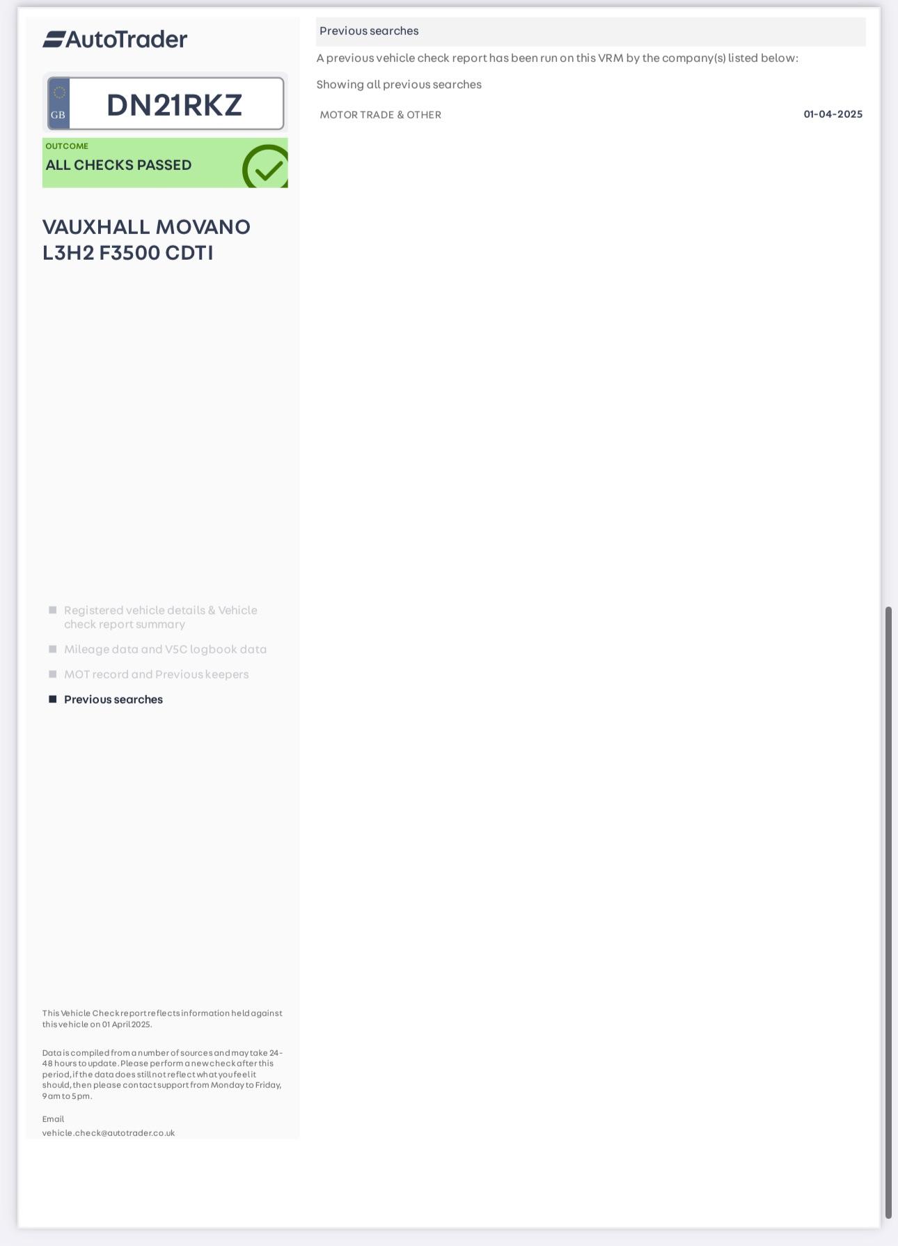 Used Vauxhall Movano 2021 for sale - 76992266: Photo 15