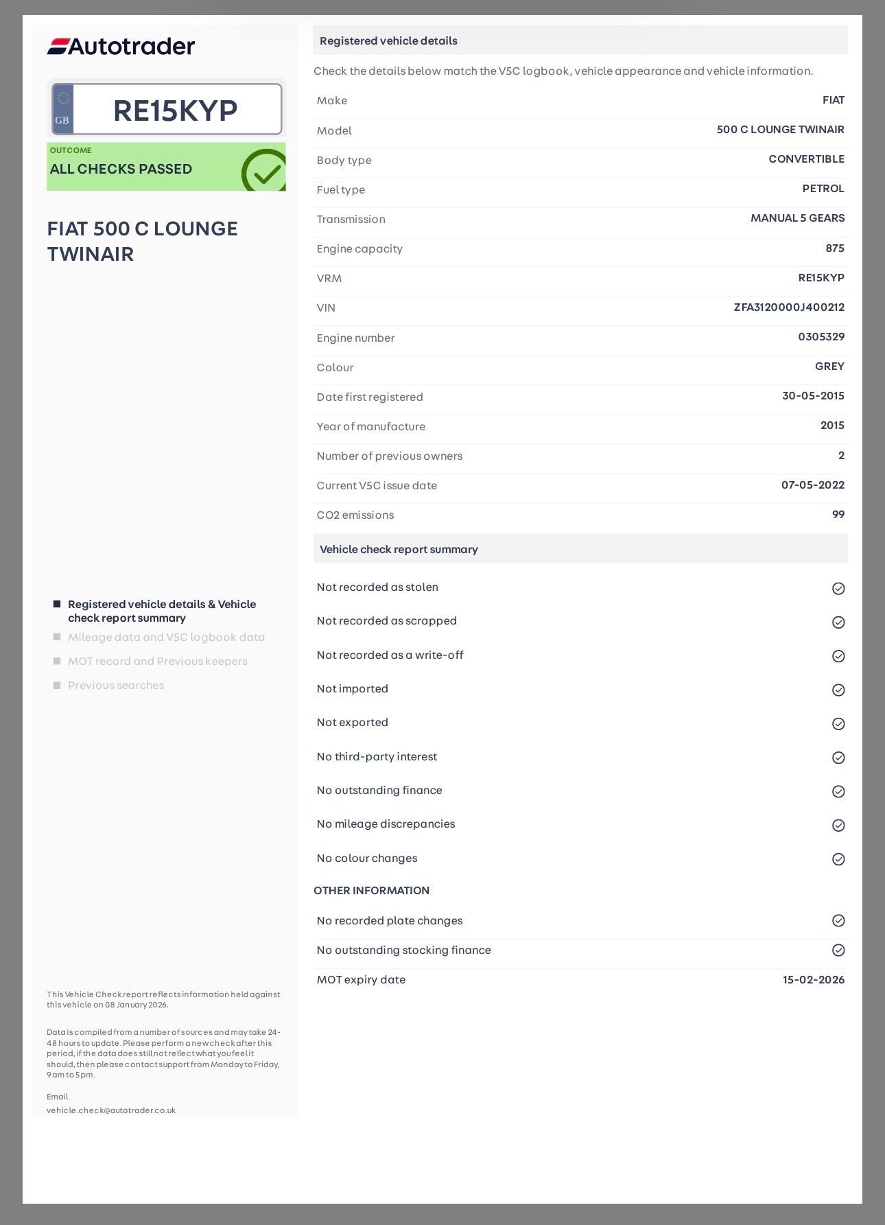 Used Fiat 500C 2015 for sale - 77144186: Photo 36