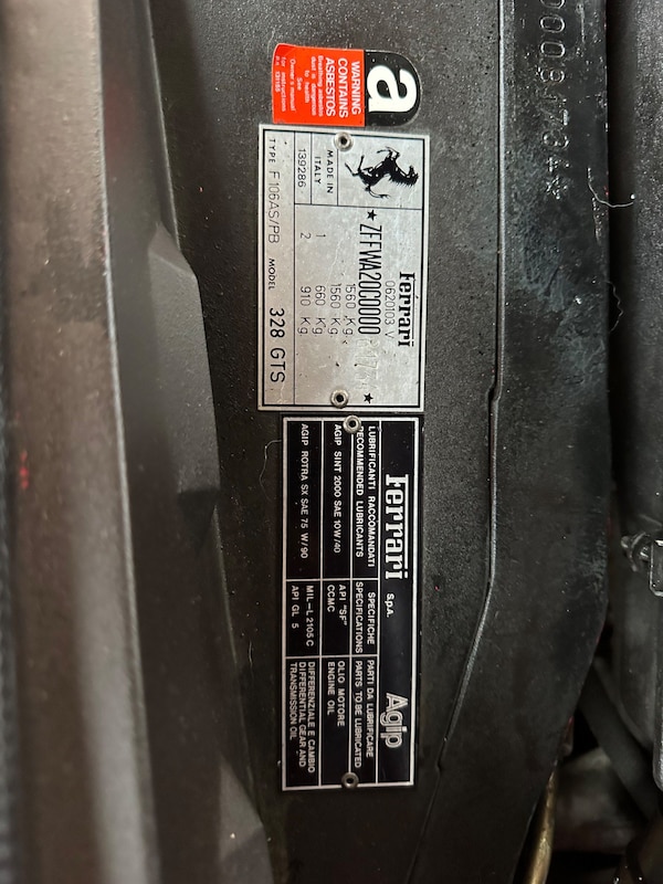 Used Ferrari 328 for sale - 74596011: Photo 78