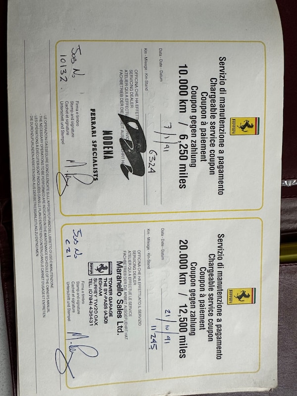 Used Ferrari 328 for sale - 74596011: Photo 92