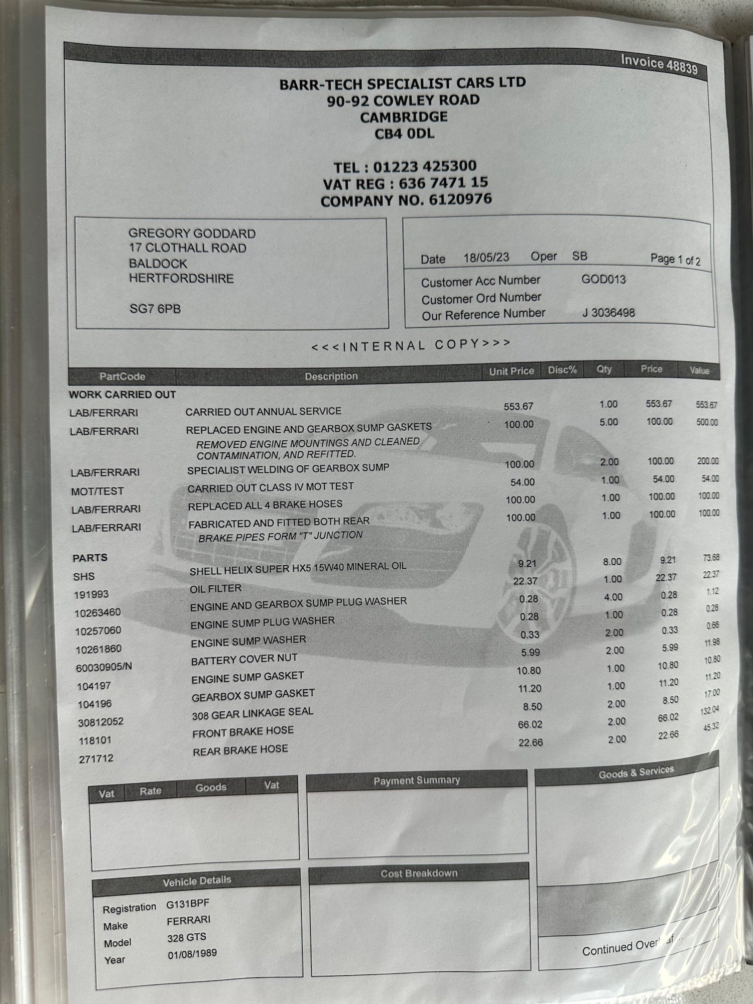 Used Ferrari 328 for sale - 76997021: Photo 98