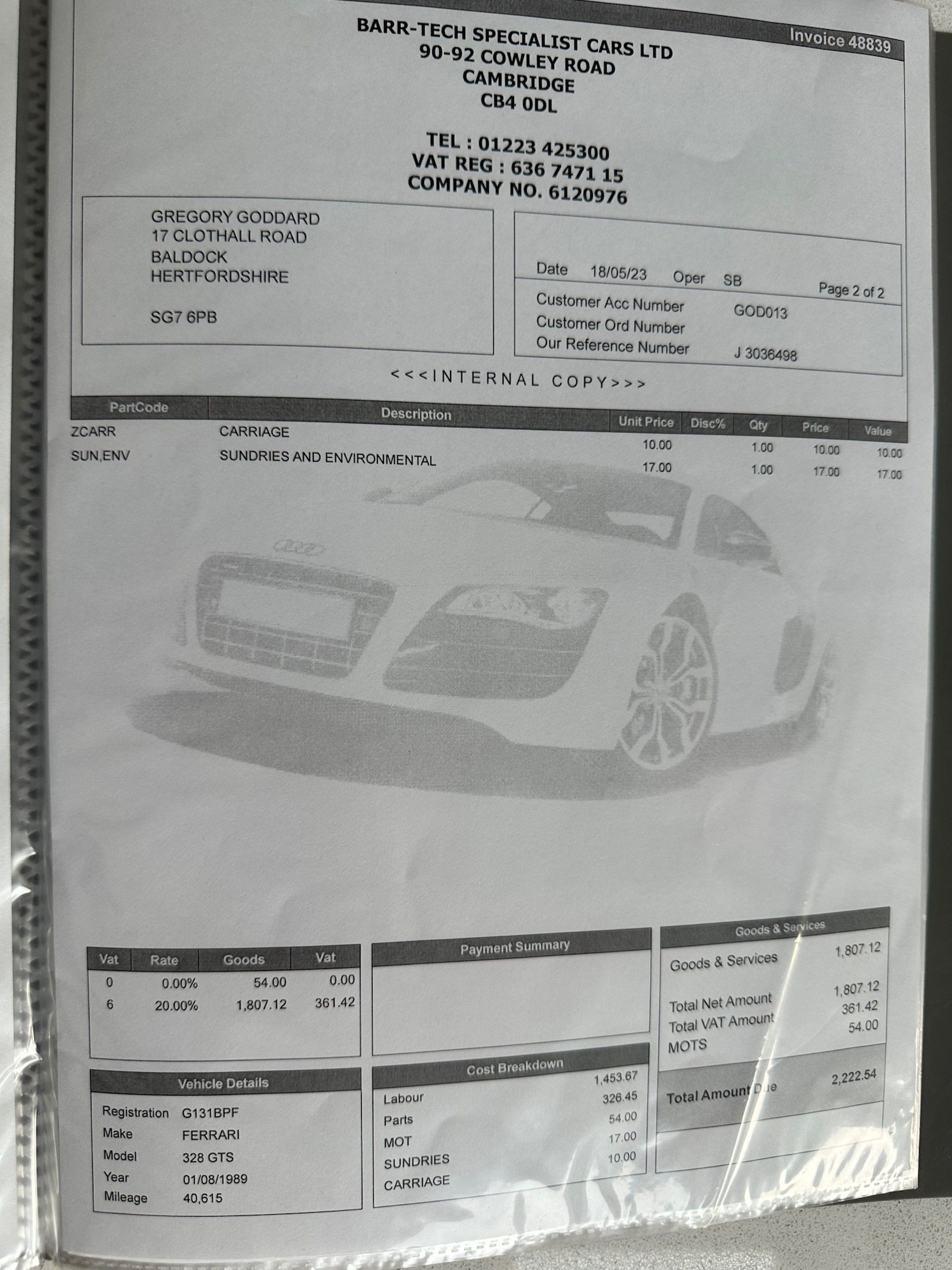 Used Ferrari 328 for sale - 76997021: Photo 99