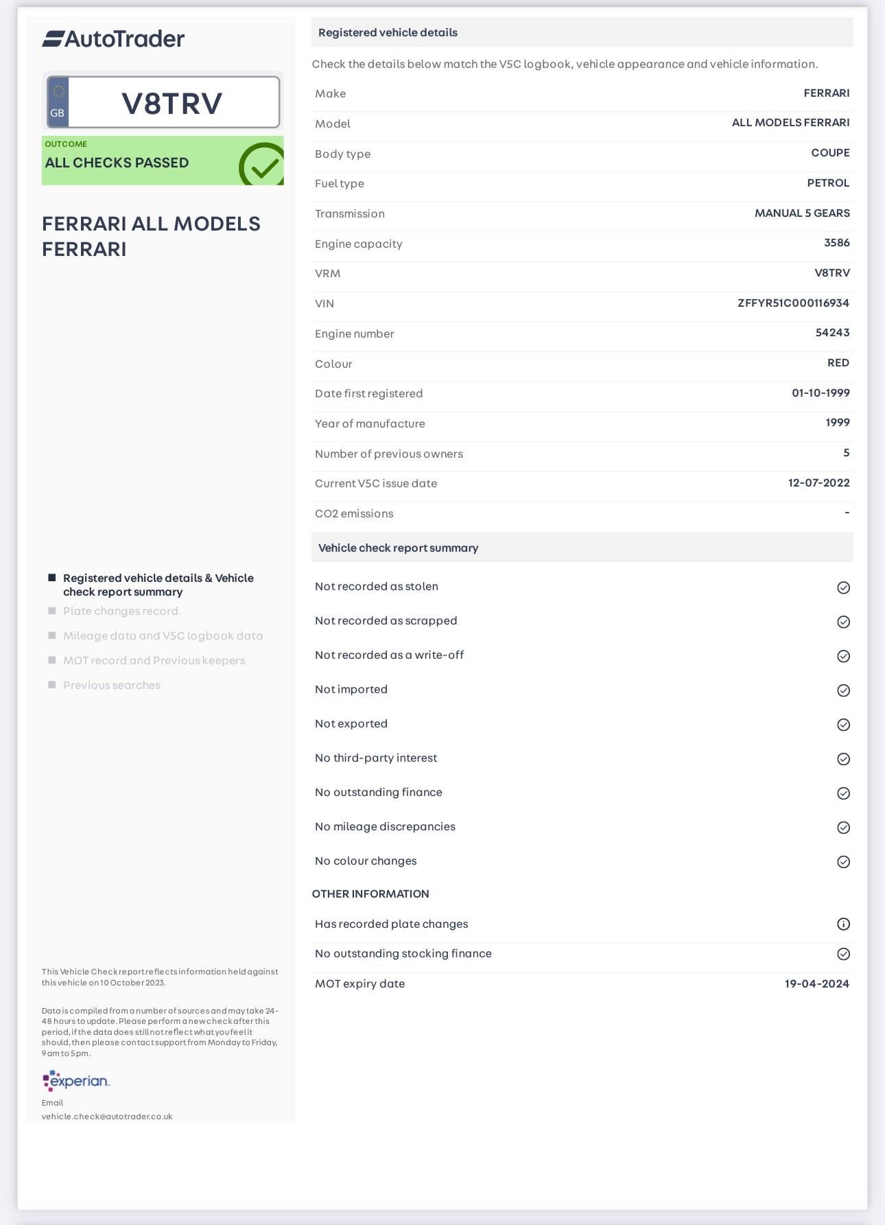 Used Ferrari 360 1999 for sale - 76988226: Photo 95