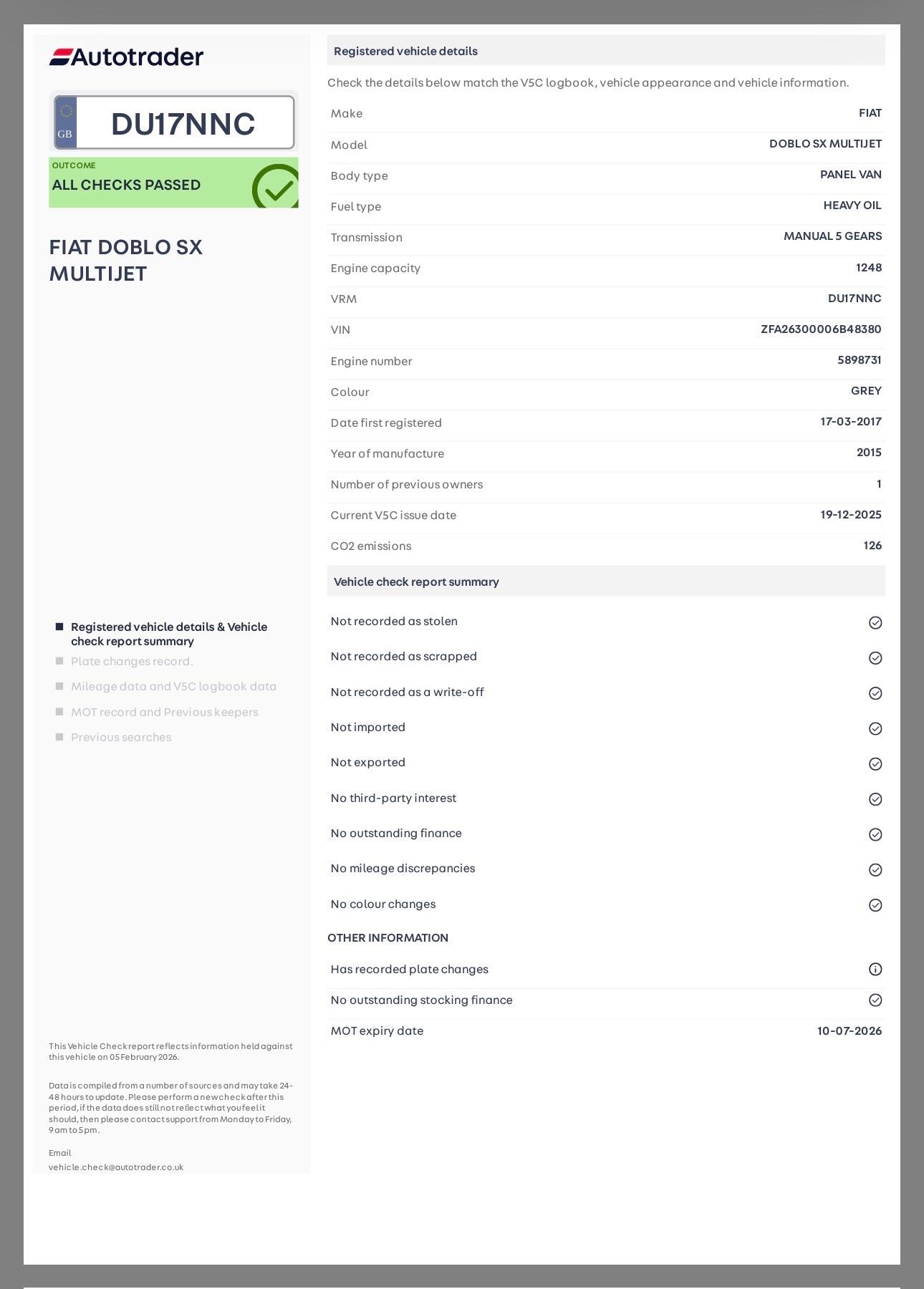 Used Fiat Doblo 2017 for sale - 77646726: Photo 13