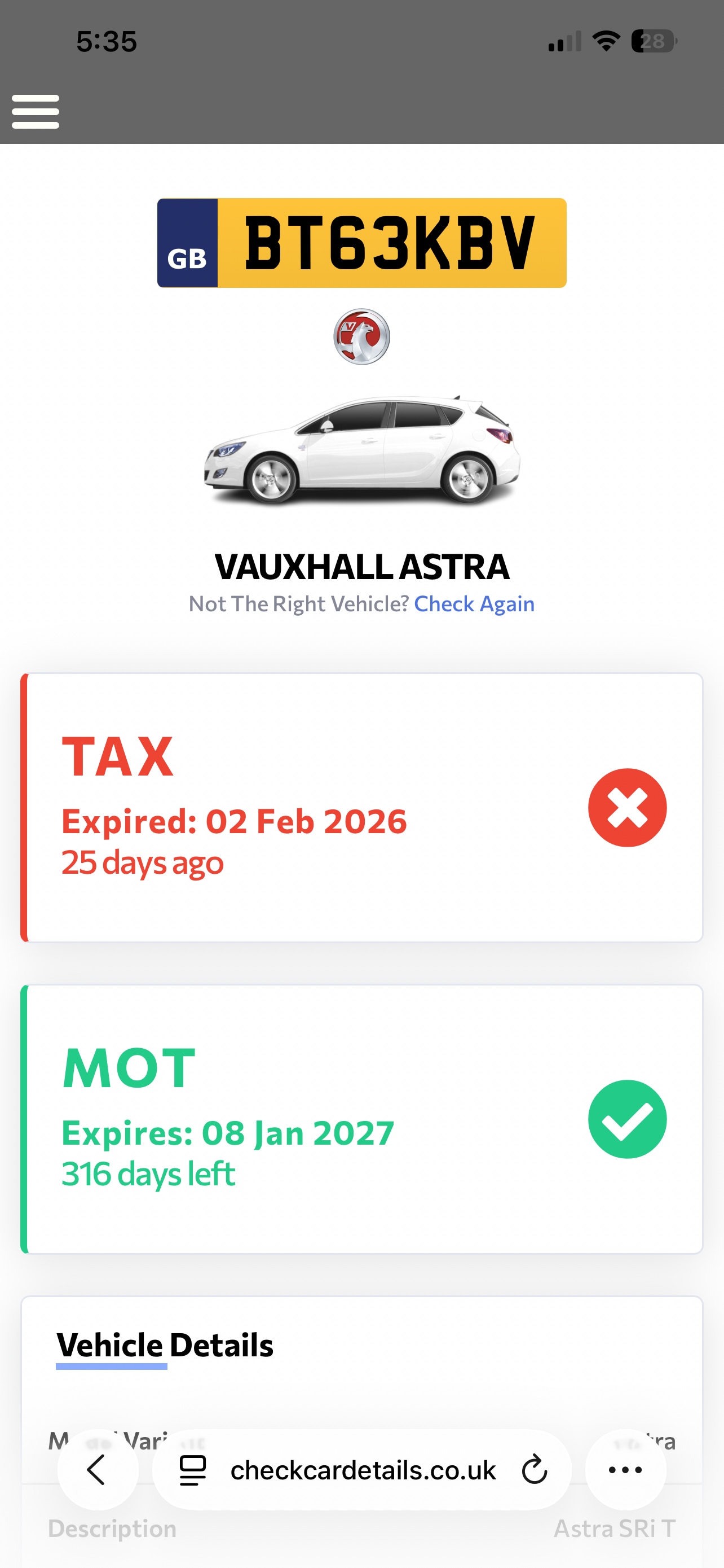 Used Vauxhall Astra 2013 for sale - 77930452: Photo 10