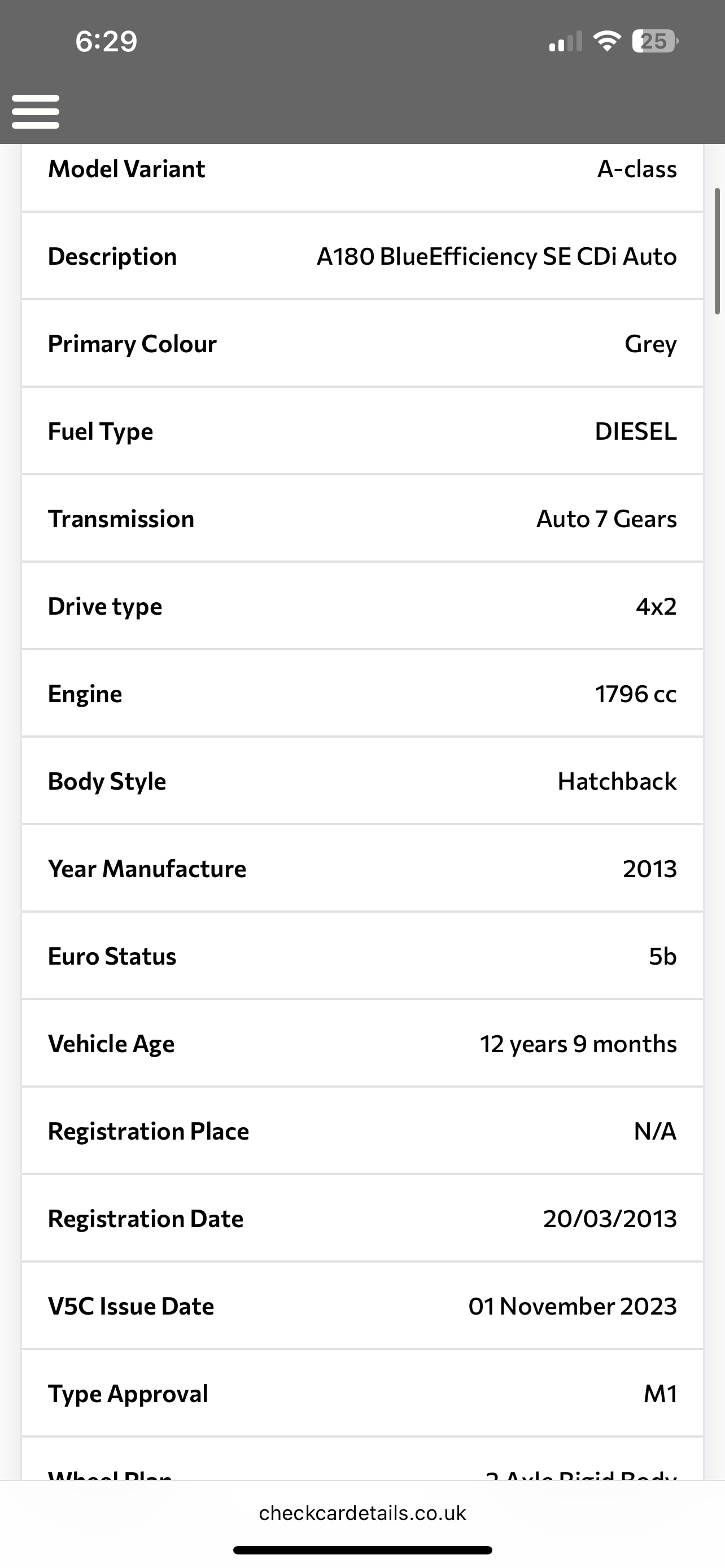 Used Mercedes-Benz A-Class 2013 for sale - 76950792: Photo 6