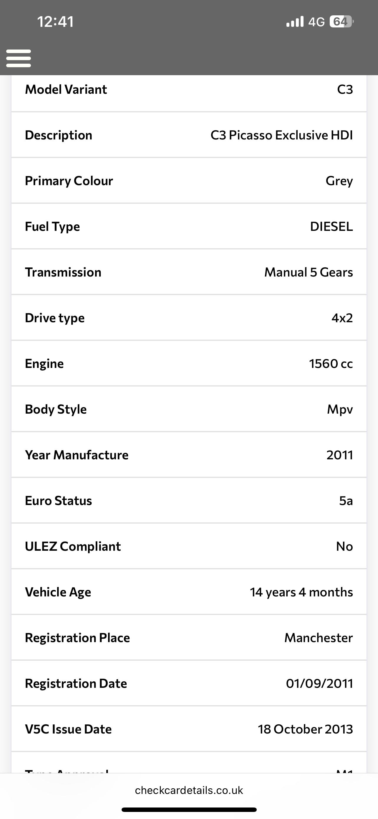 Used Citroen C3 Picasso 2011 for sale - 77139324: Photo 13