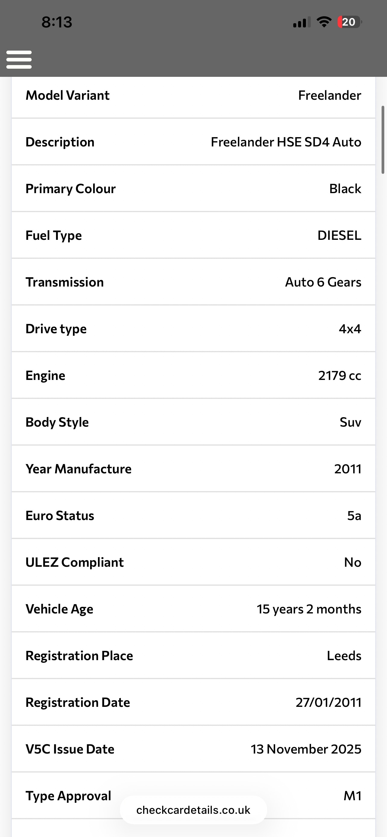 Used Land Rover Freelander 2011 for sale - 78070721: Photo 13
