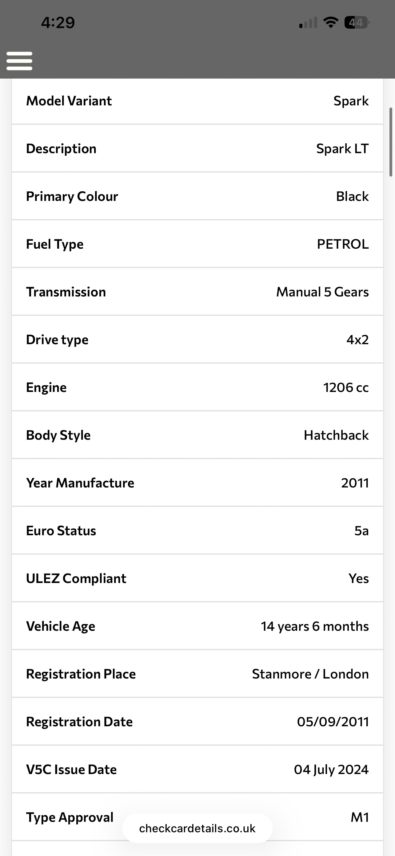 Used Chevrolet Spark 2011 for sale - 78045453: Photo 12
