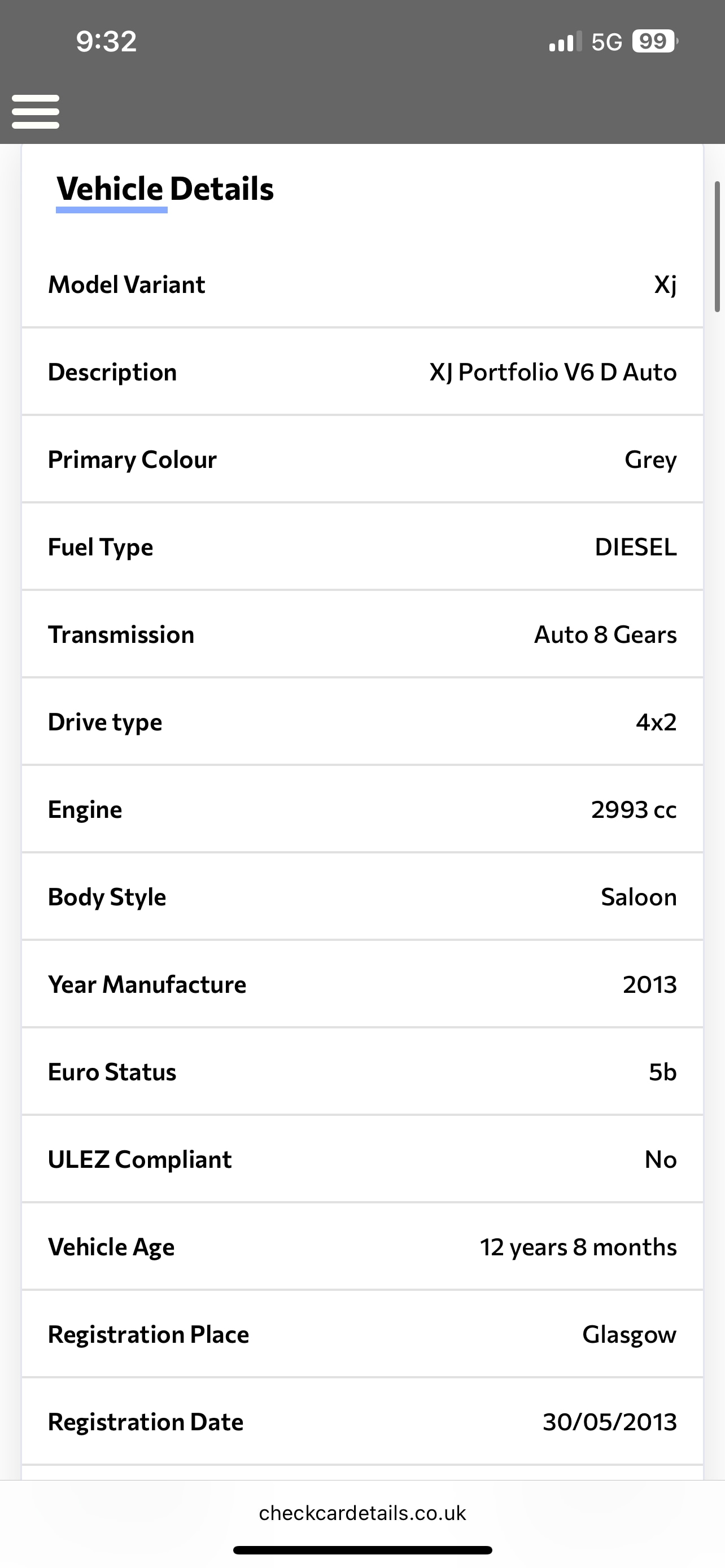 Used Jaguar XJ 2013 for sale - 77099832: Photo 10