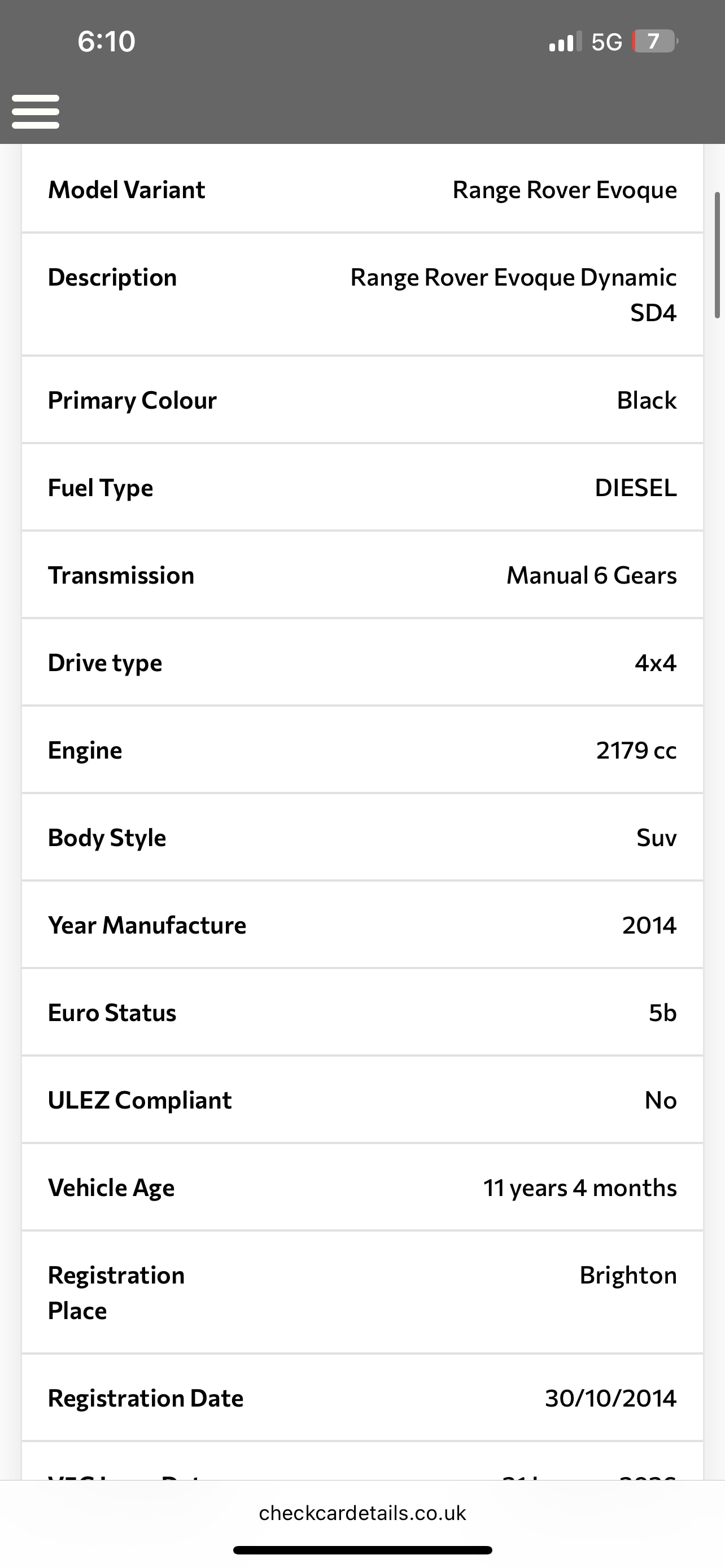 Used Land Rover Range Rover Evoque 2014 for sale - 77445508: Photo 13