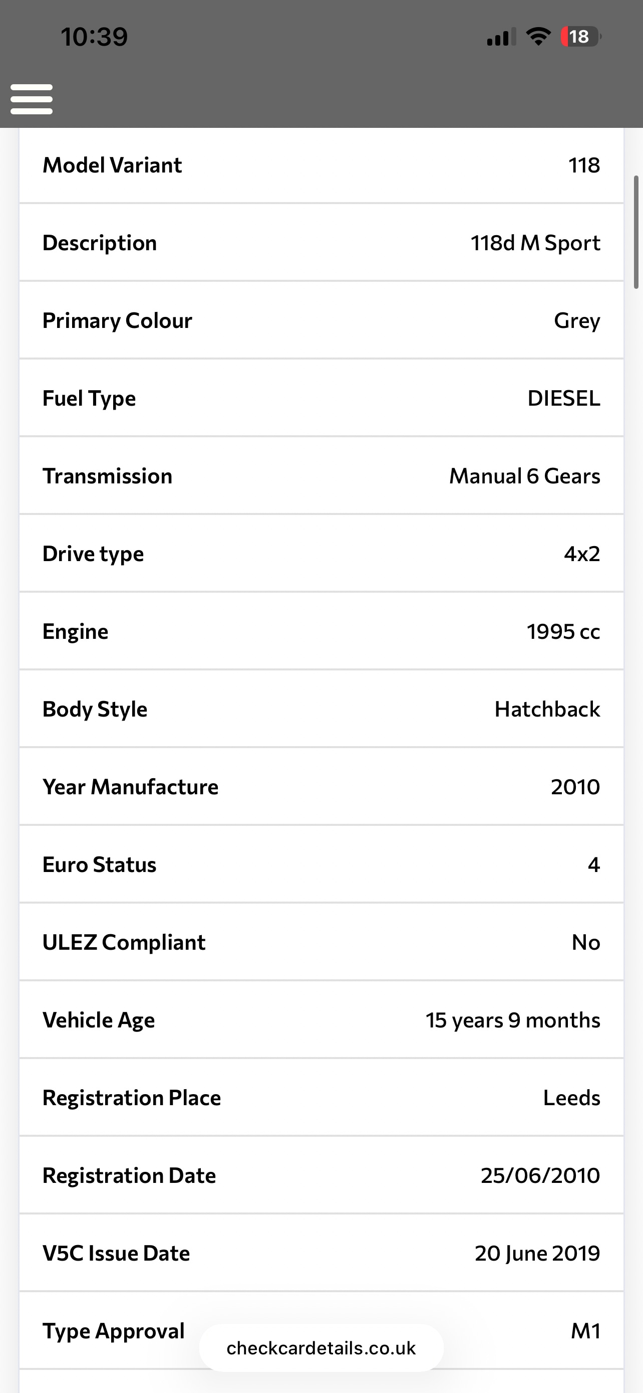 Used BMW 1 Series 2010 for sale - 78018734: Photo 10
