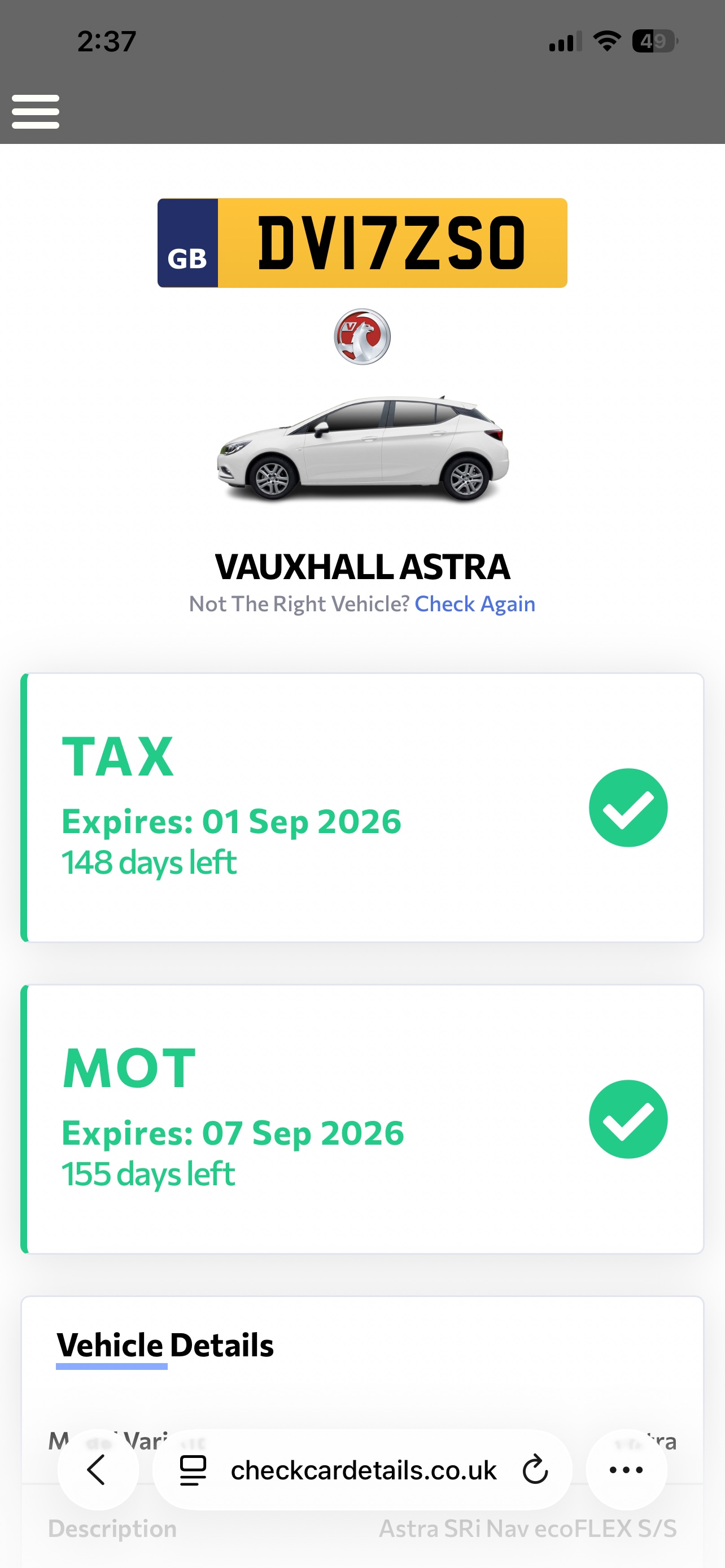 Used Vauxhall Astra 2017 for sale - 78145713: Photo 9