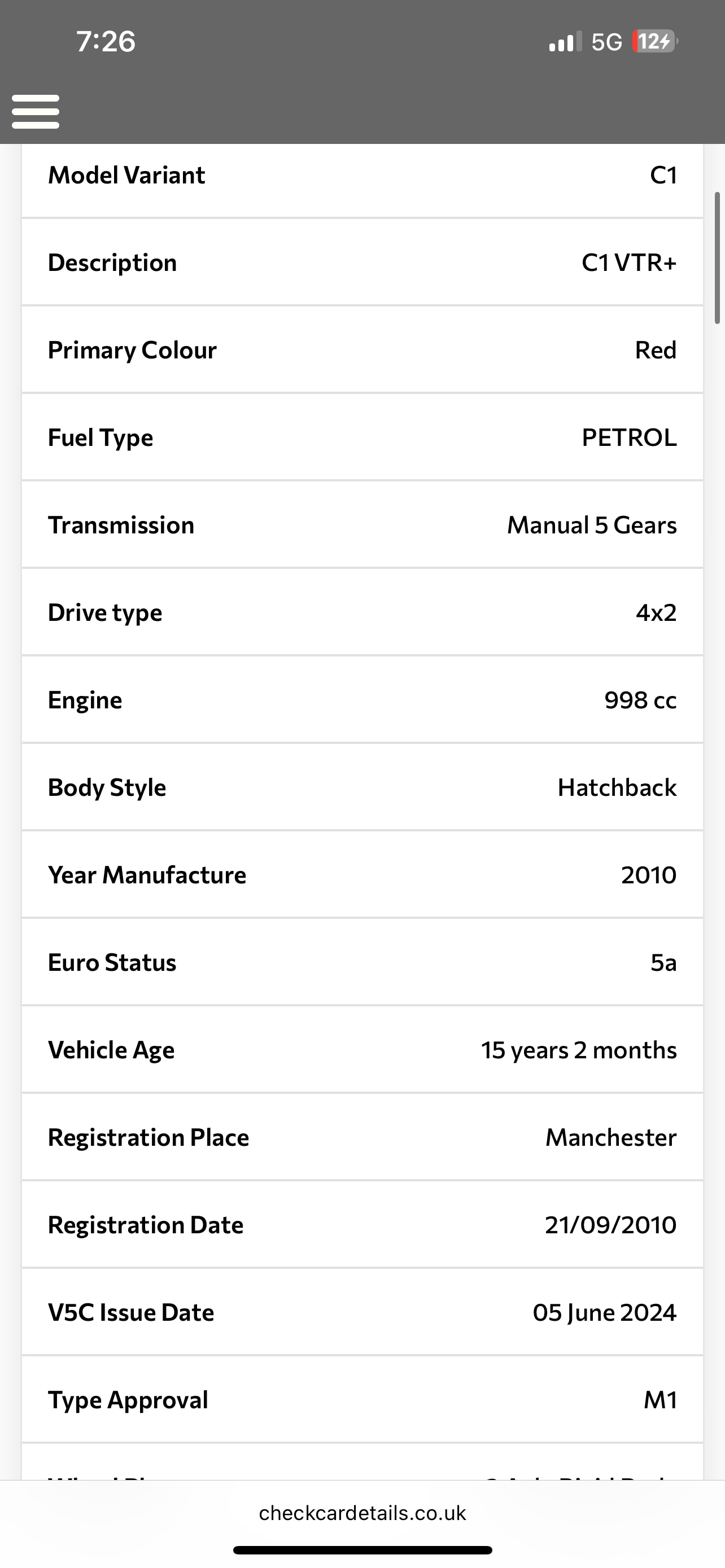 Used Citroen C1 2010 for sale - 76559627: Photo 11