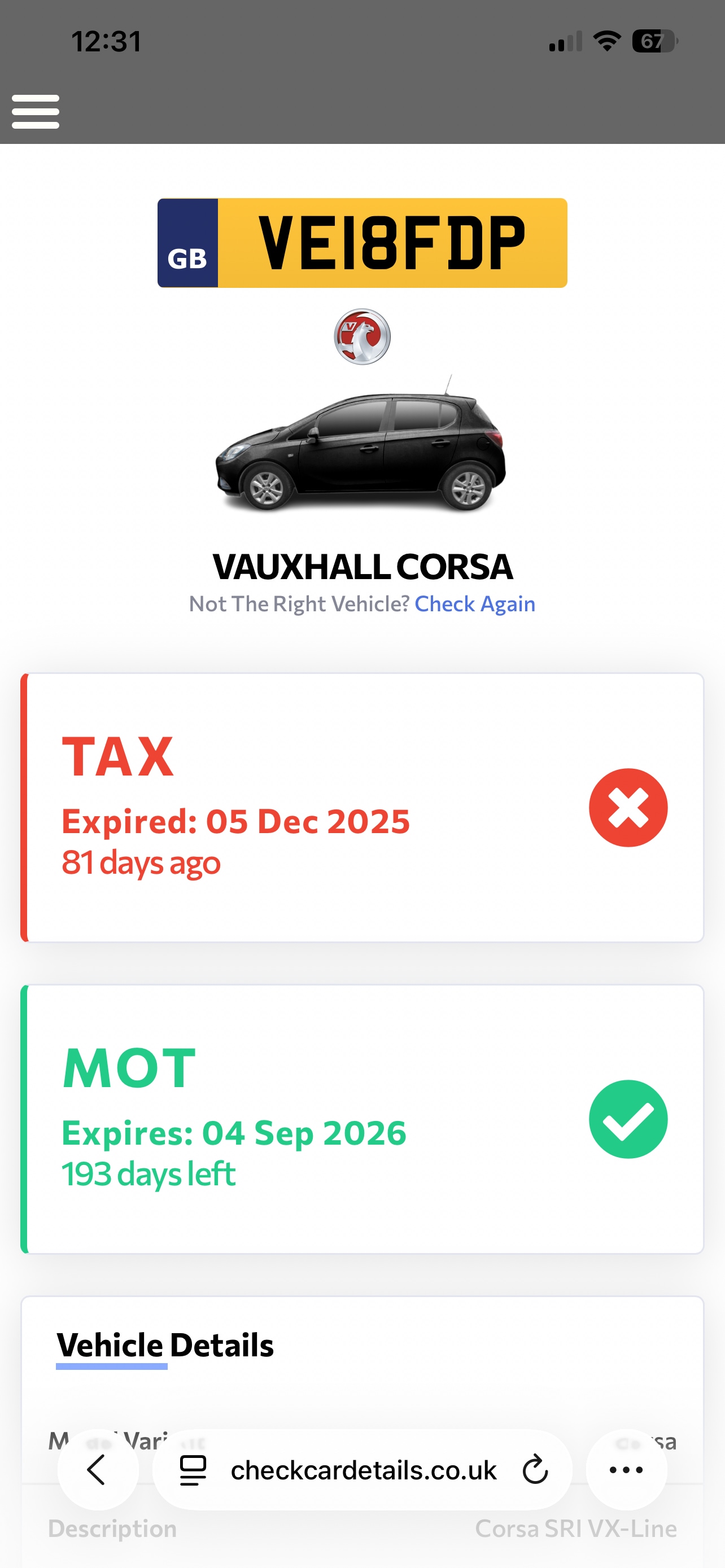 Used Vauxhall Corsa 2018 for sale - 77729127: Photo 11