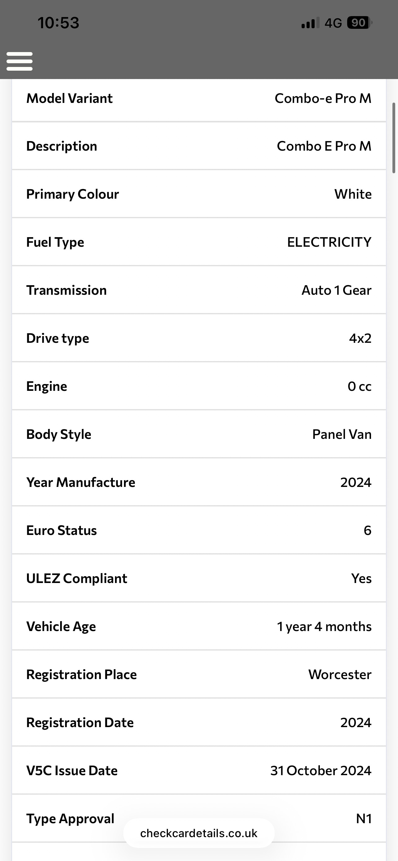 Used Vauxhall Combo 2024 for sale - 77541813: Photo 11