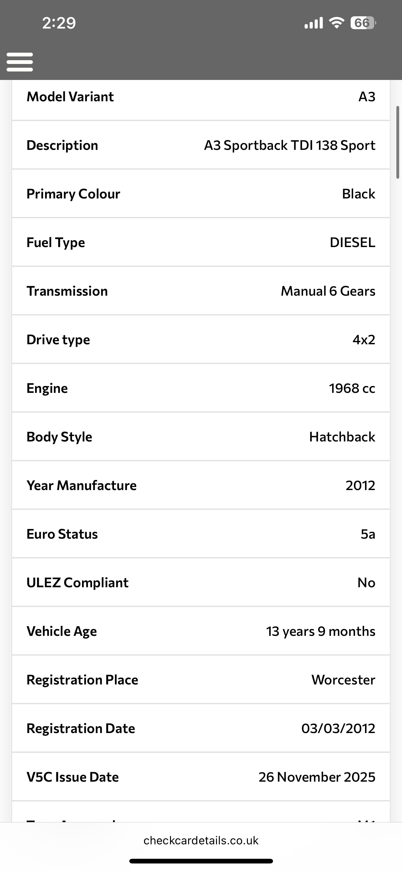 Used Audi A3 2012 for sale - 77012954: Photo 11