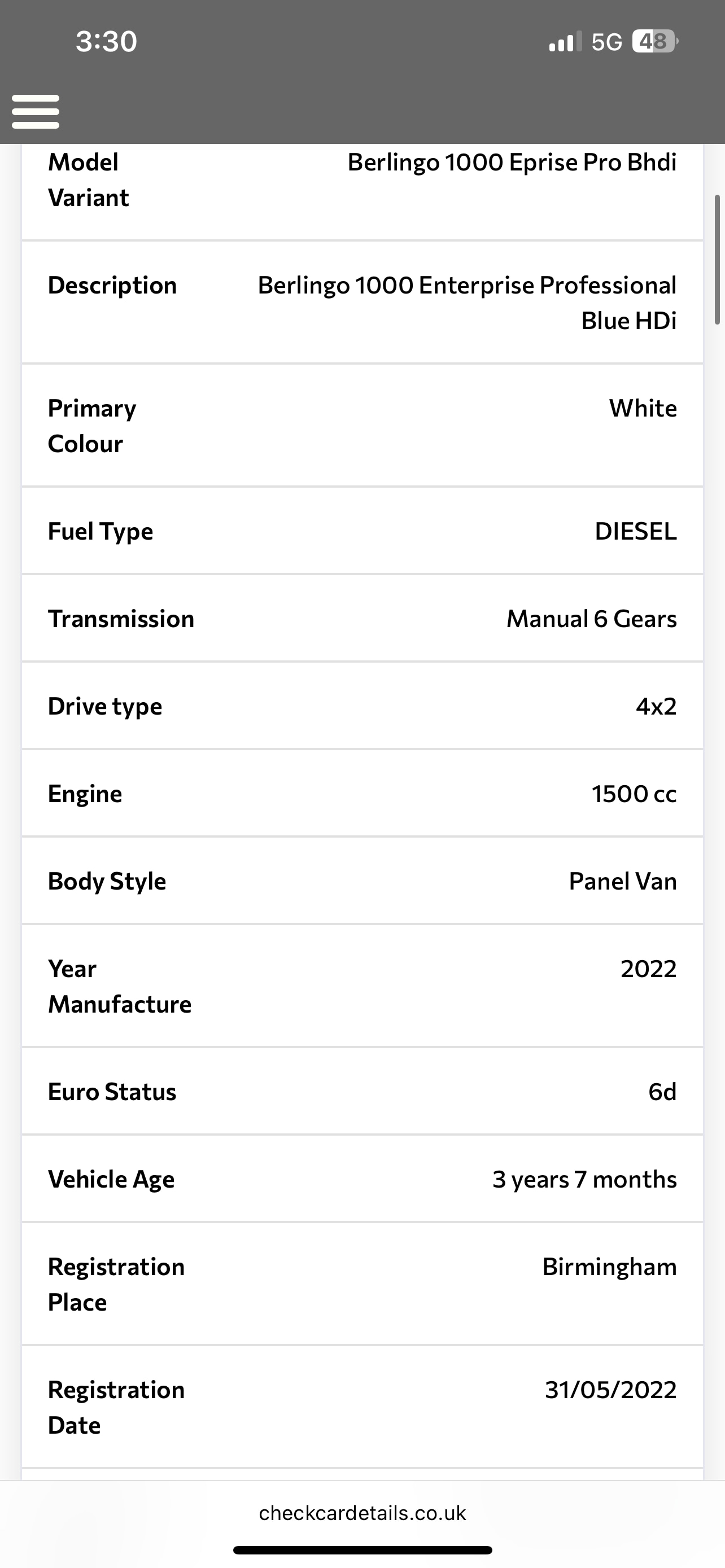 Used Citroen Berlingo 2022 for sale - 76971142: Photo 11