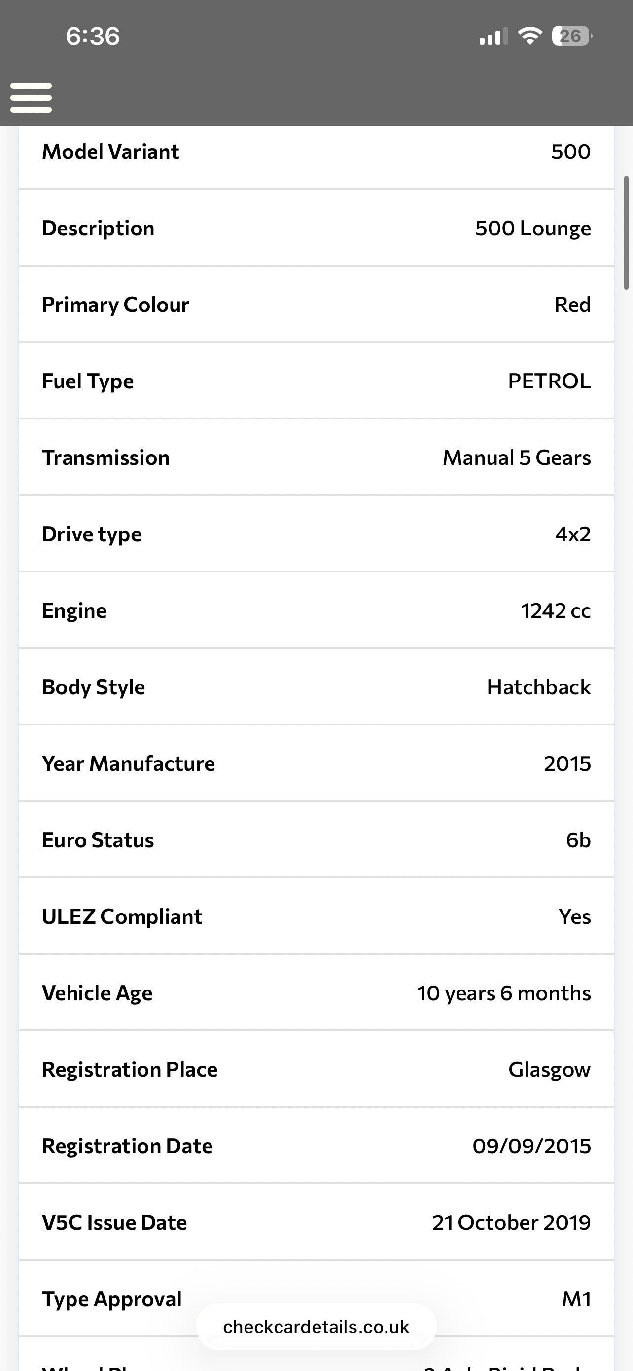 Used Fiat 500 2015 for sale - 77864491: Photo 12