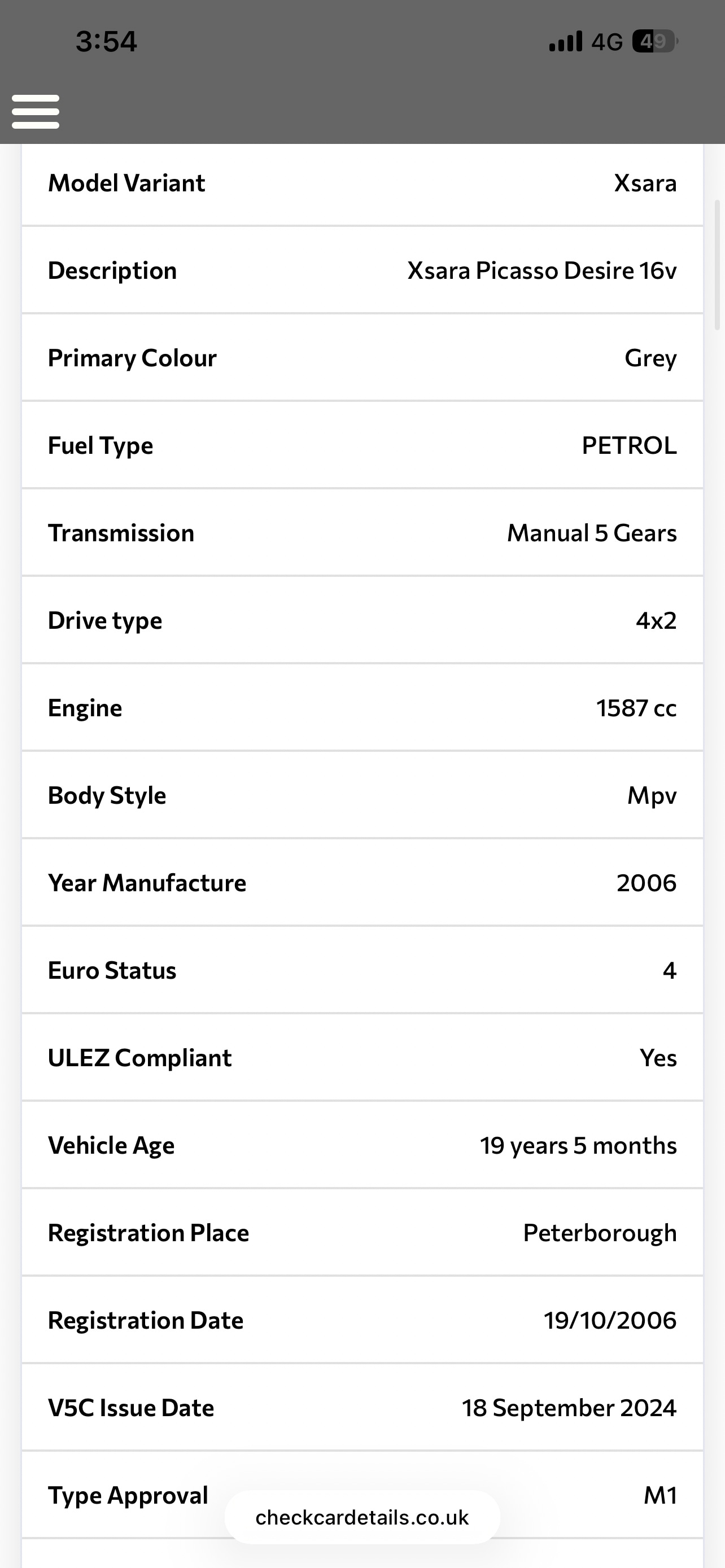 Used Citroen Xsara Picasso 2006 for sale - 78045769: Photo 12