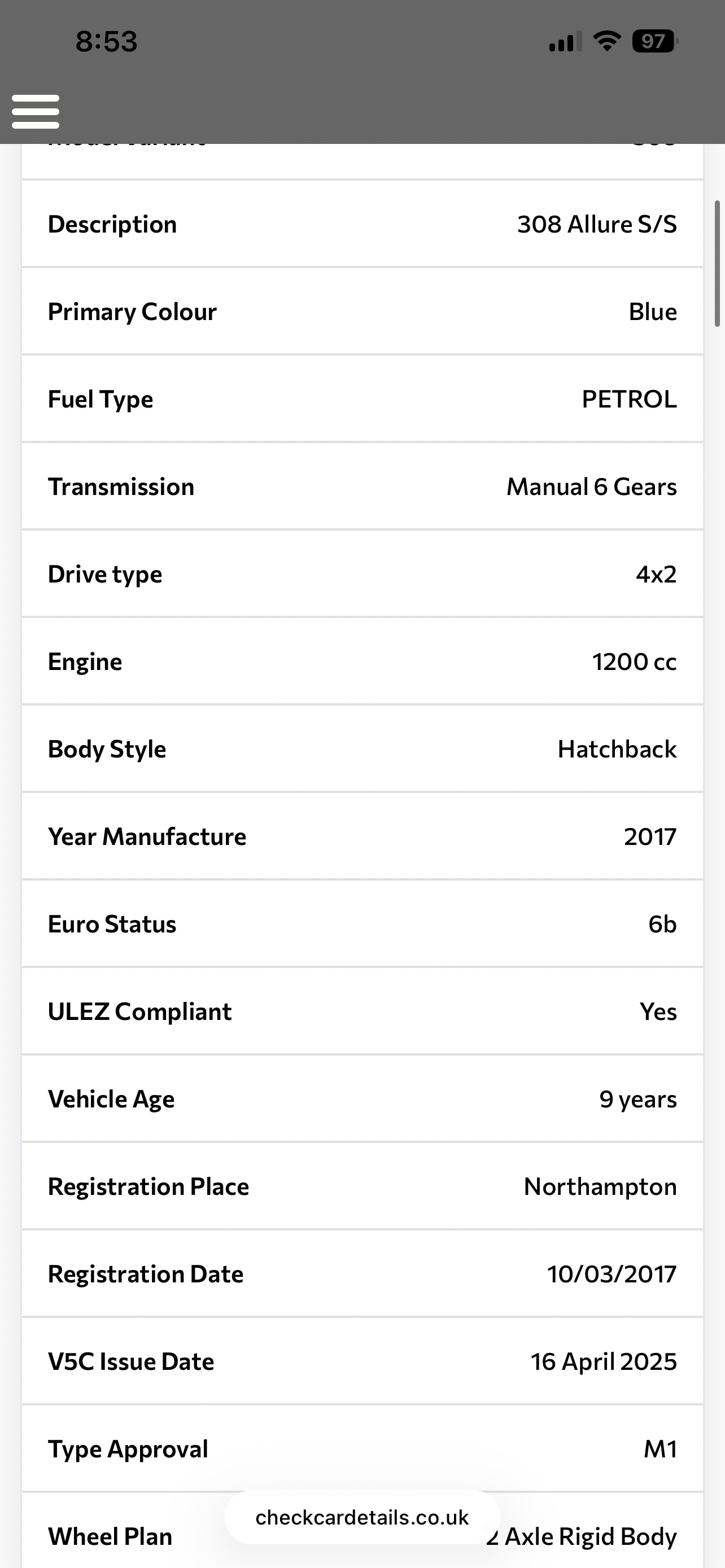Used Peugeot 308 2017 for sale - 77759412: Photo 12