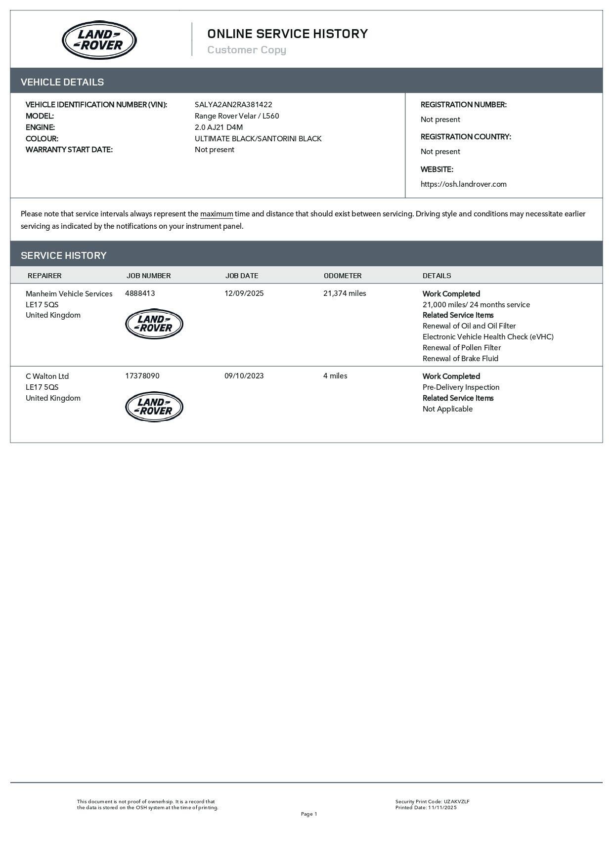 Used Land Rover Range Rover Velar 2023 for sale - 76550202: Photo 4