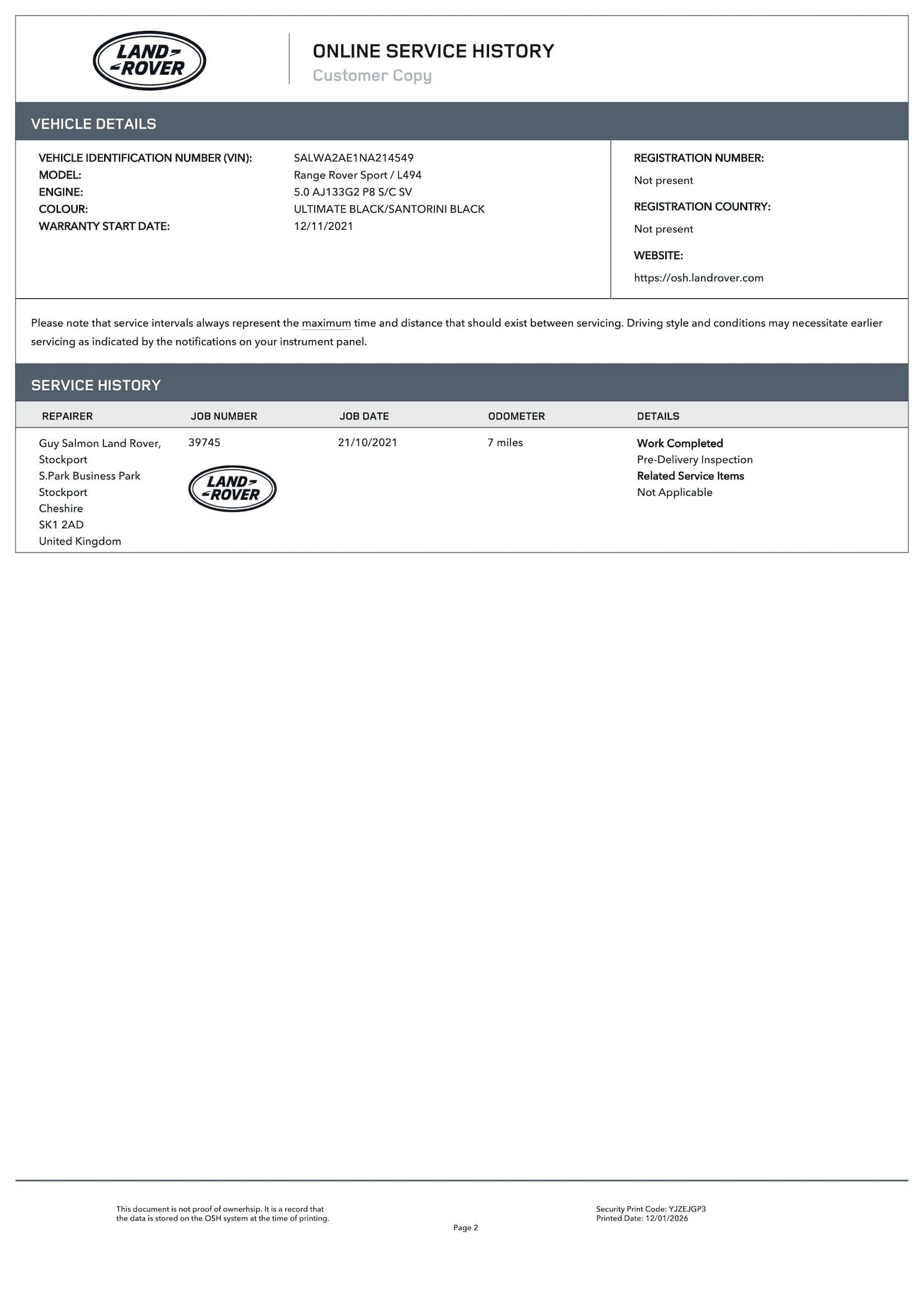 Used Land Rover Range Rover Sport 2021 for sale - 77175361: Photo 5