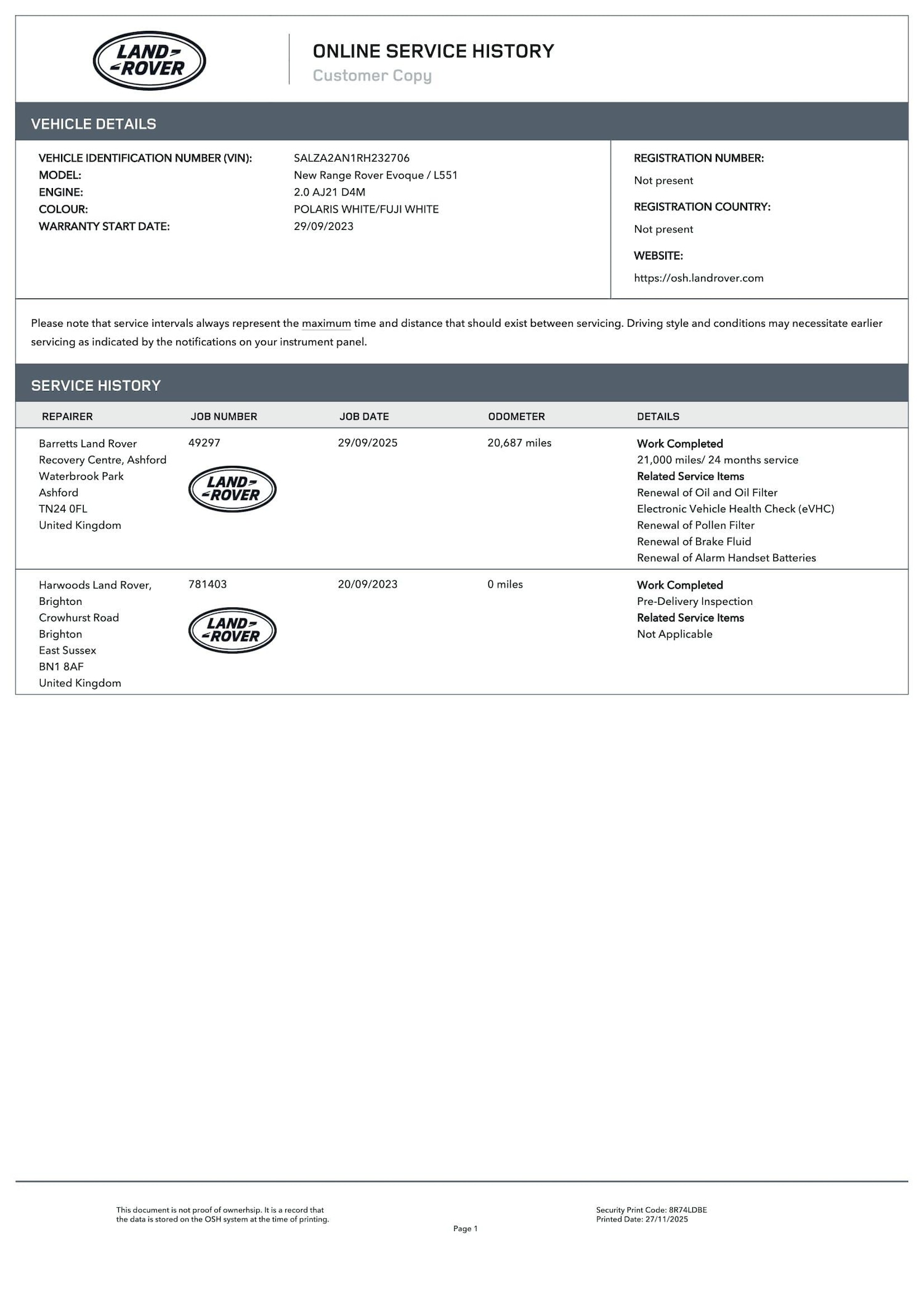 Used Land Rover Range Rover Evoque for sale - 76727349: Photo 4