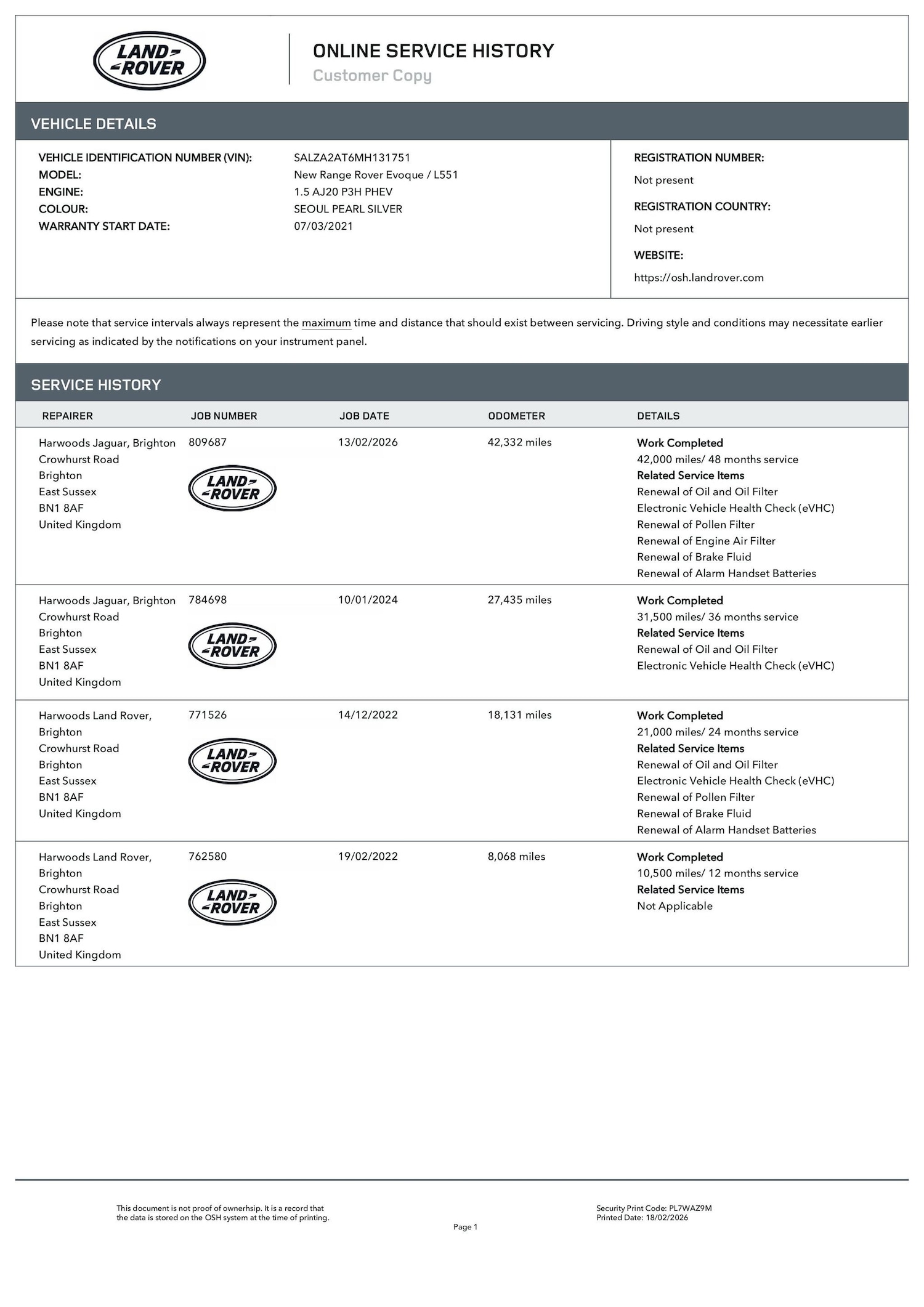 Used Land Rover Range Rover Evoque for sale - 77597862: Photo 4