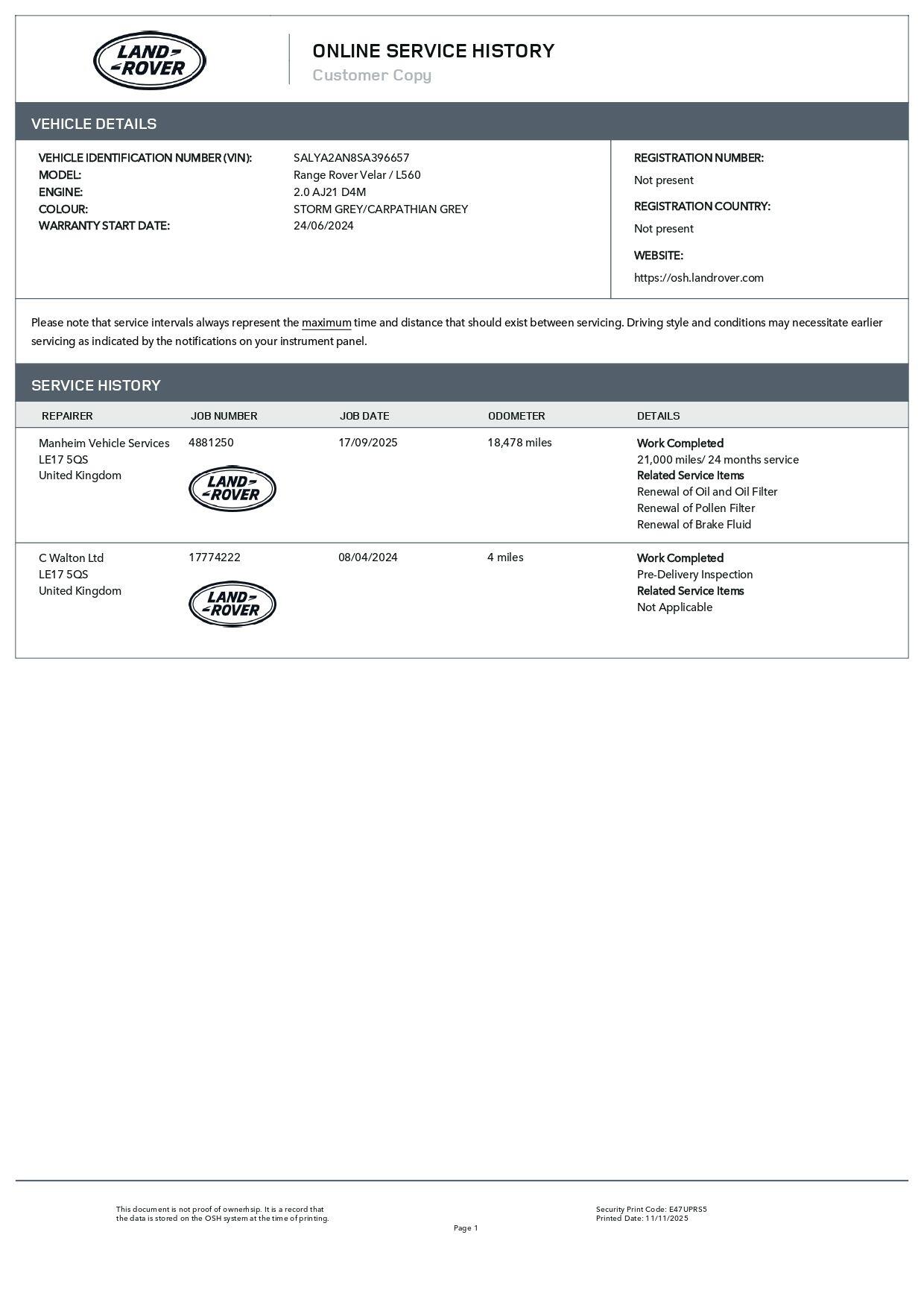 Used Land Rover Range Rover Velar for sale - 76728650: Photo 4