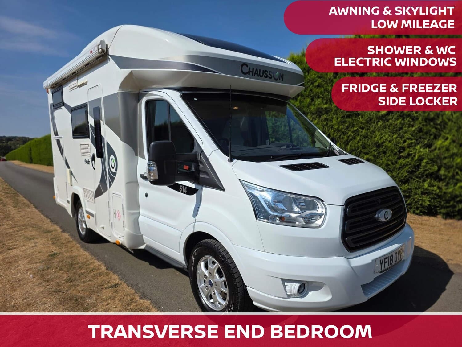 Ford Transit Chausson Flash 514 4 Berth 2.0 TDCi H2 Motorhome Ford Transit Chausson Flash 514 4 Berth 2.0 TDCi H2 Motorhome