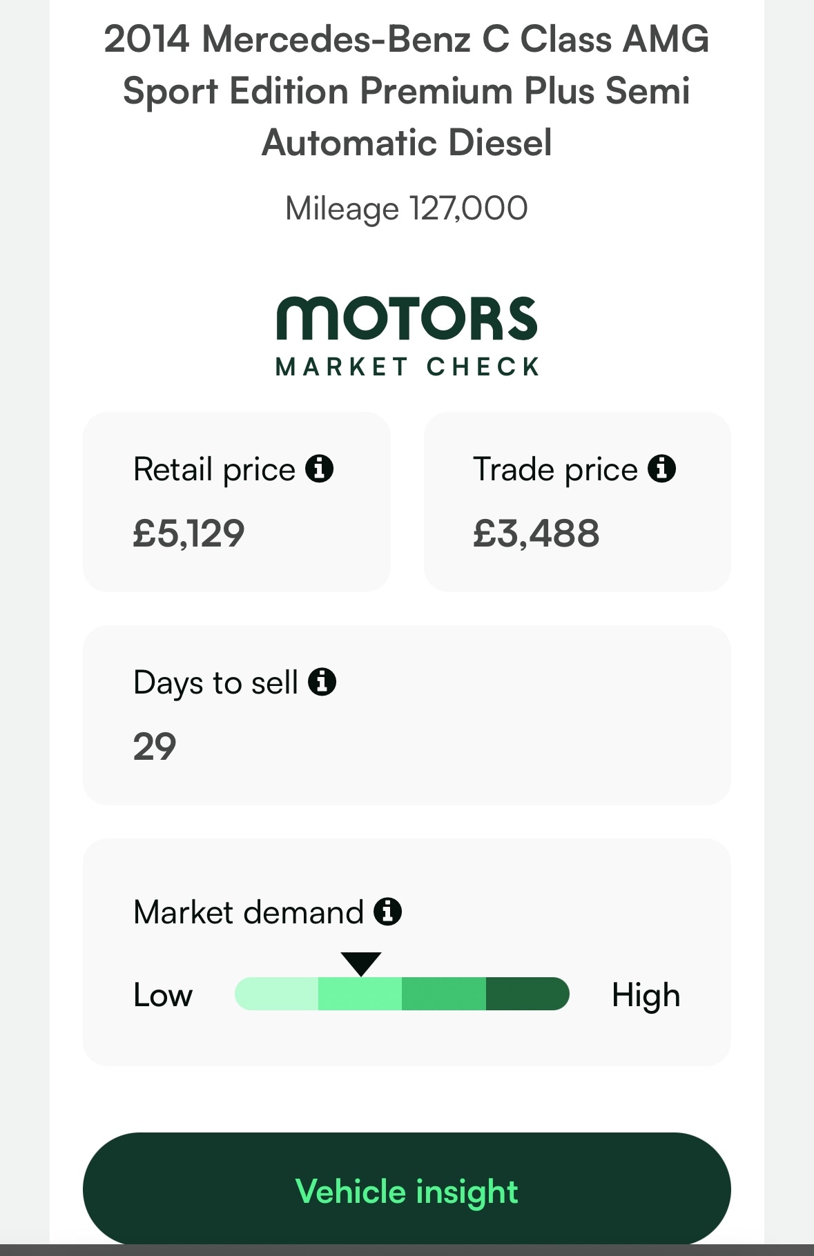 Used Mercedes-Benz C Class 2014 for sale - 78131896: Photo 2