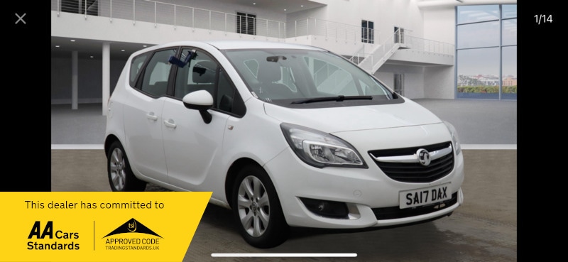Used Vauxhall Meriva 2017 for sale - 76527297: Photo 2
