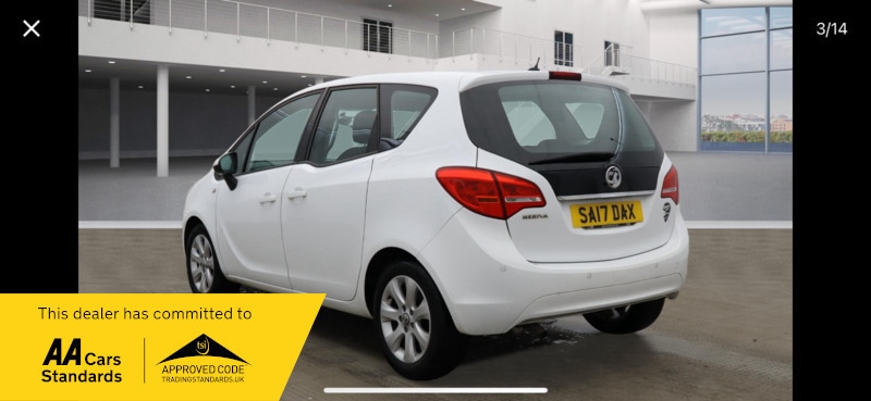 Used Vauxhall Meriva 2017 for sale - 76527297: Photo 4