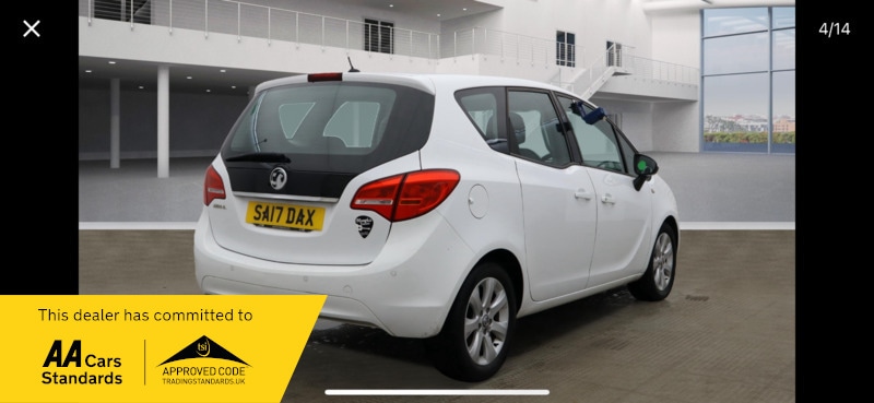 Used Vauxhall Meriva 2017 for sale - 76527297: Photo 6