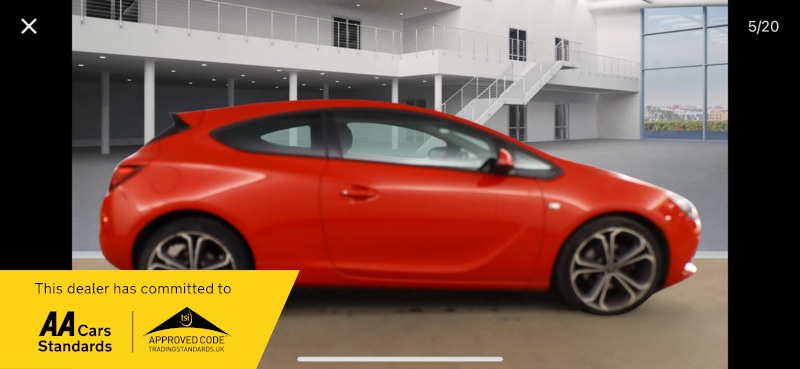 Used Vauxhall Astra GTC 2014 for sale - 76148444: Photo 6
