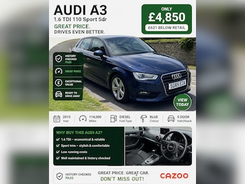 Used Audi A3 2015 for sale - 79030592: Photo