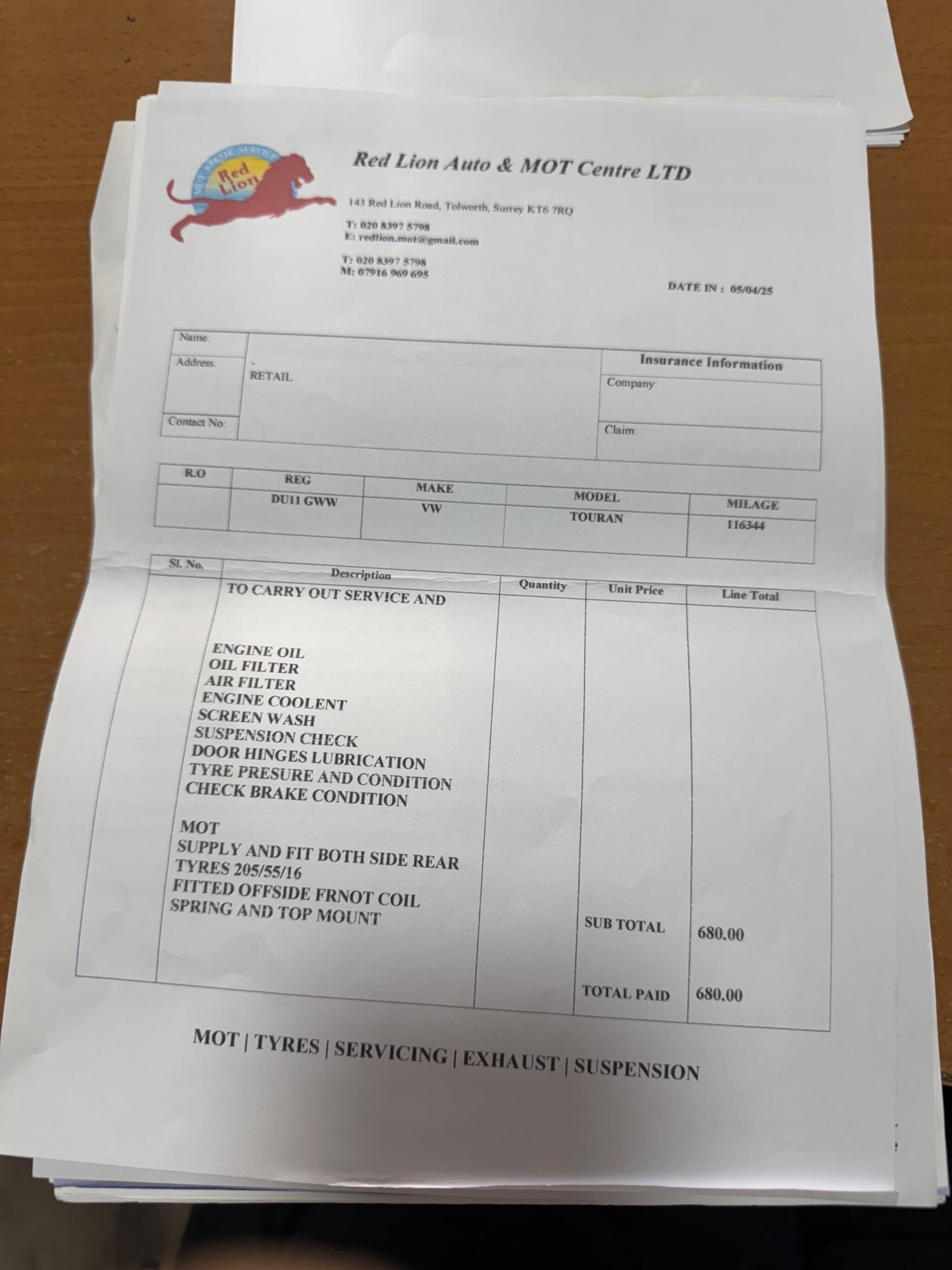 Used Volkswagen Touran 2011 for sale - 76702220: Photo 30