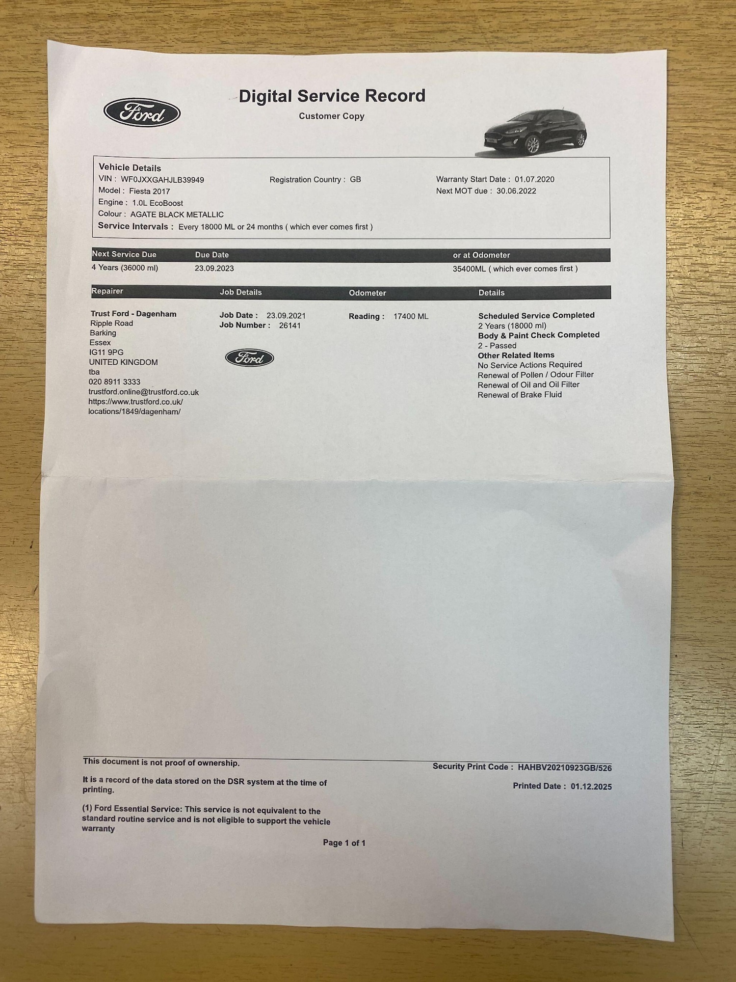 Used Ford Fiesta 2020 for sale - 76832311: Photo 22